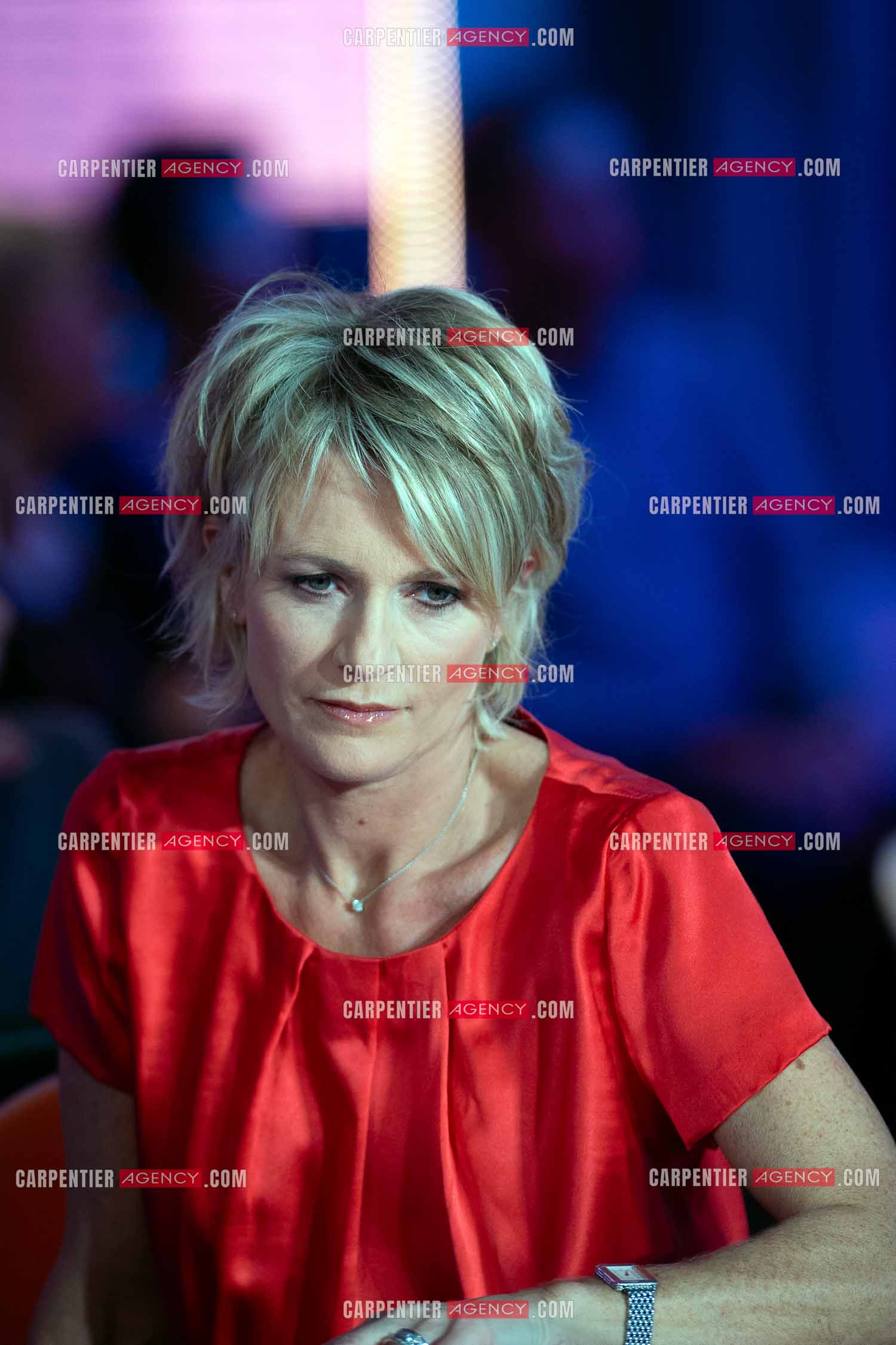 La journaliste et animatrice Sophie Davant lors du Téléthon.   ( Exclusif )