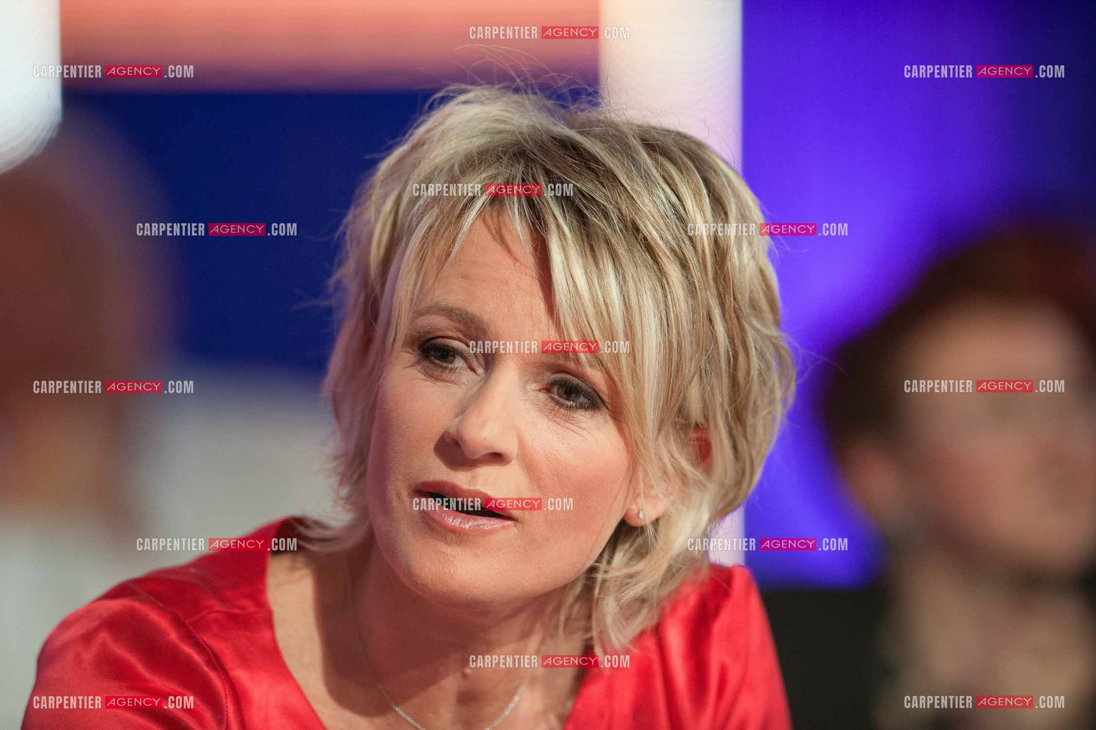 La journaliste et animatrice Sophie Davant lors du Téléthon.   ( Exclusif )