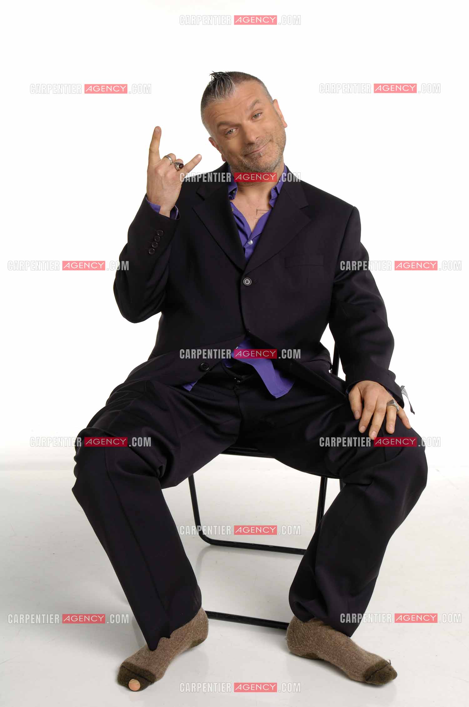 Le chanteur Sanseverino.     ( Exclusif )