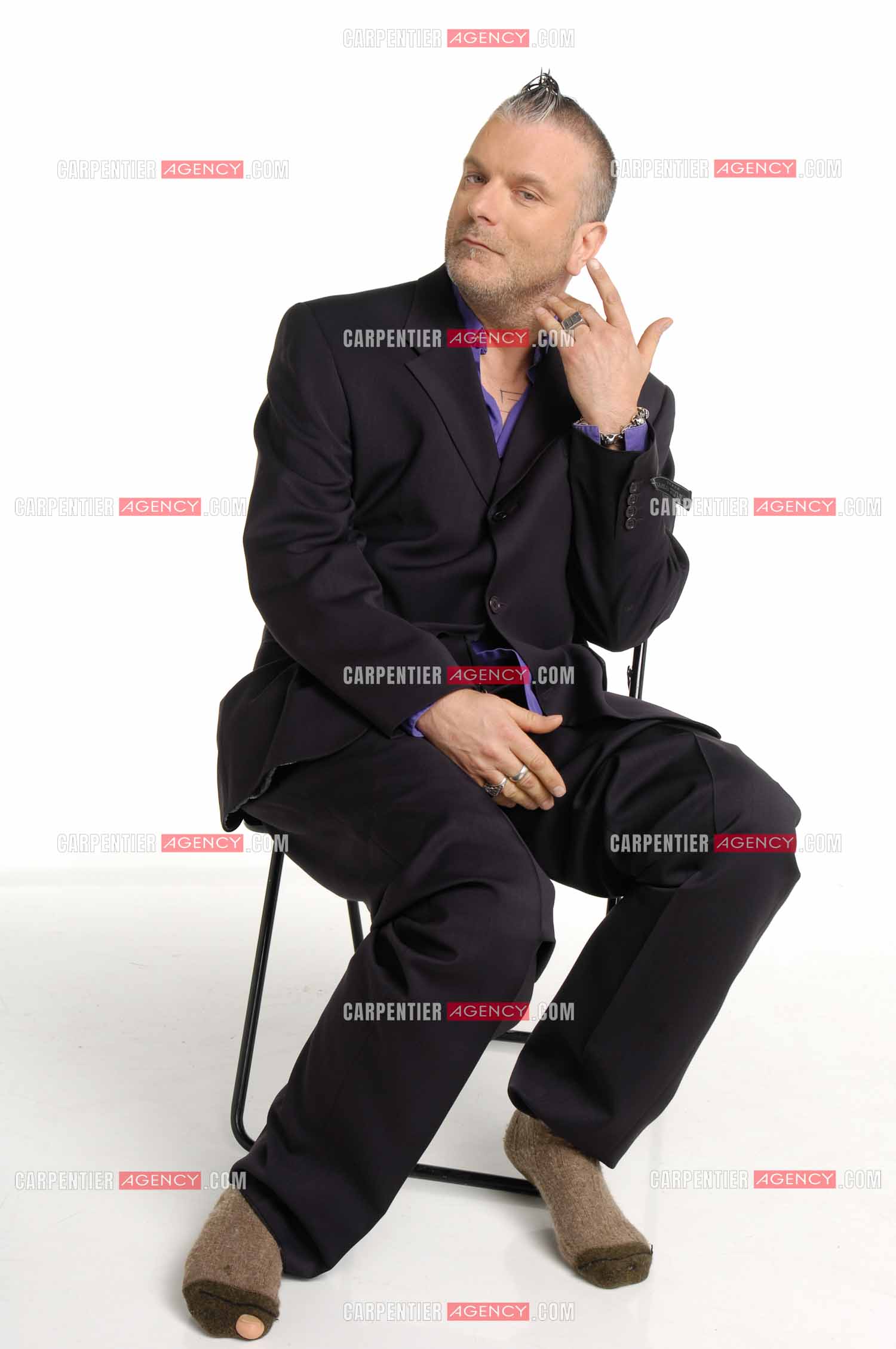 Le chanteur Sanseverino.     ( Exclusif )