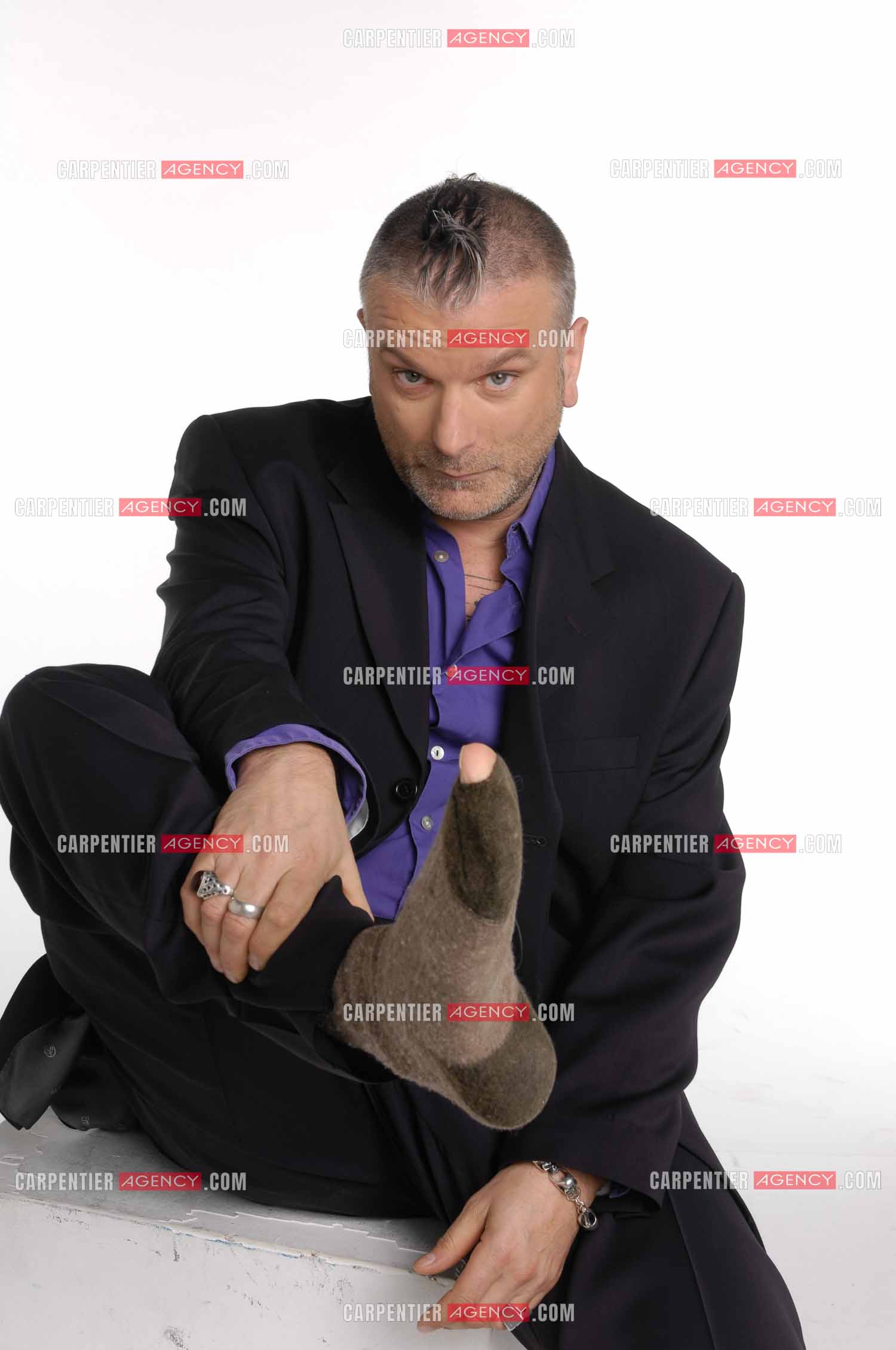 Le chanteur Sanseverino.     ( Exclusif )