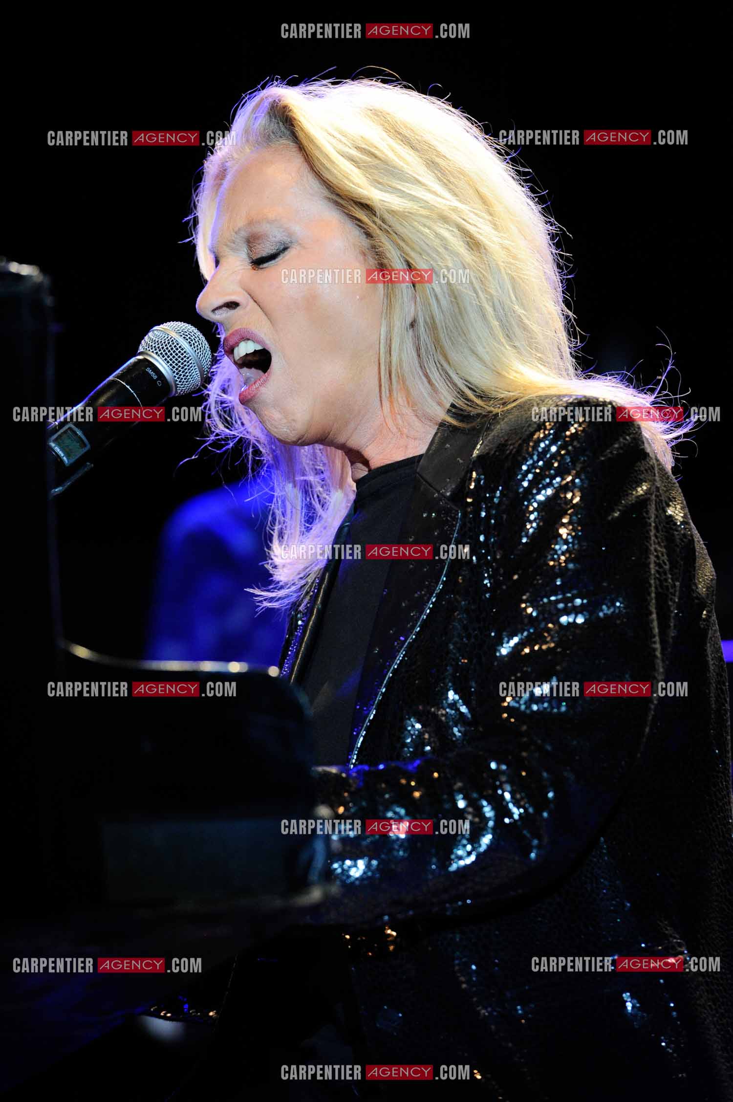 La chanteuse Véronique Sanson en concert a Alès.