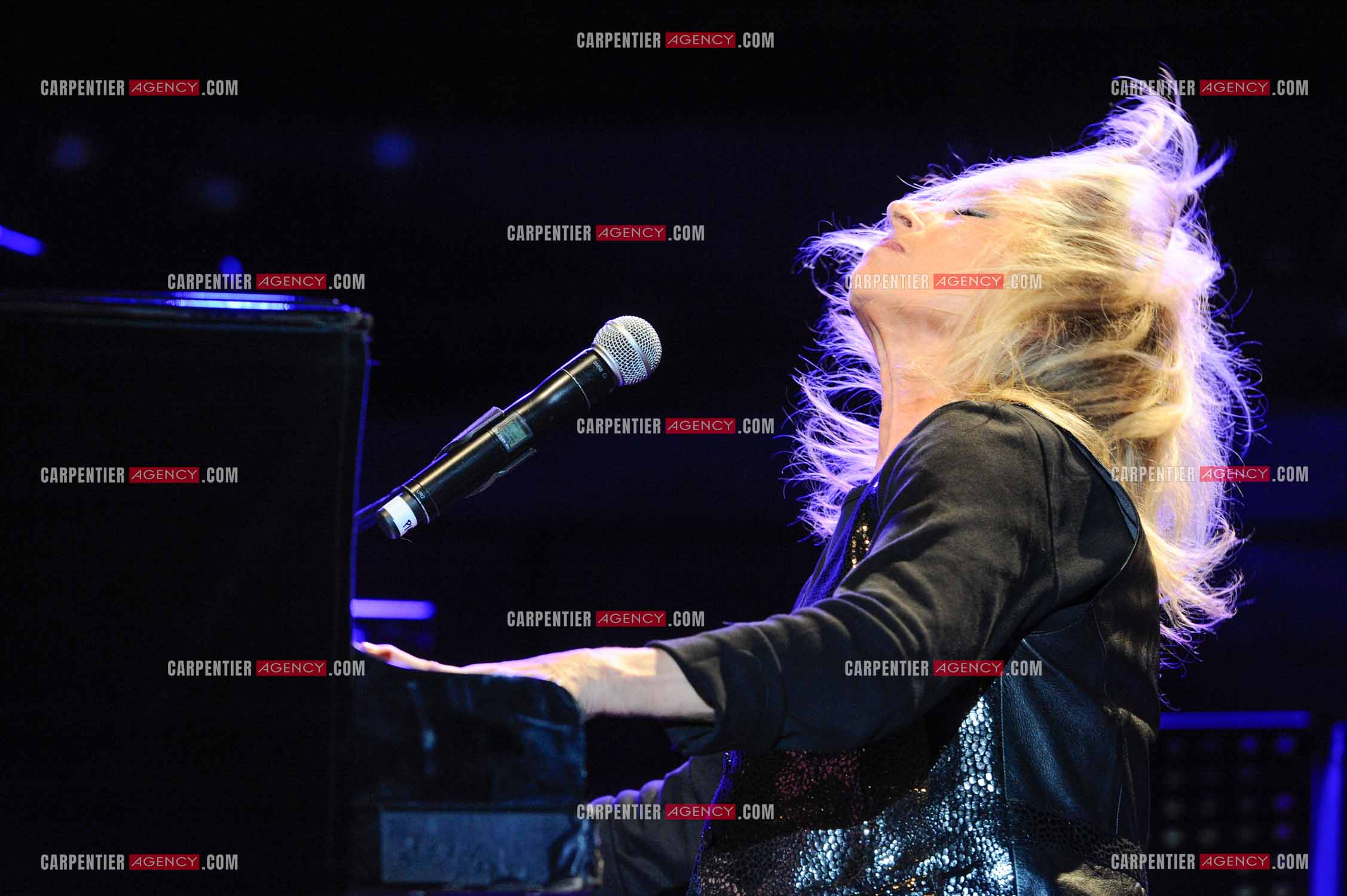 La chanteuse Véronique Sanson en concert a Alès.