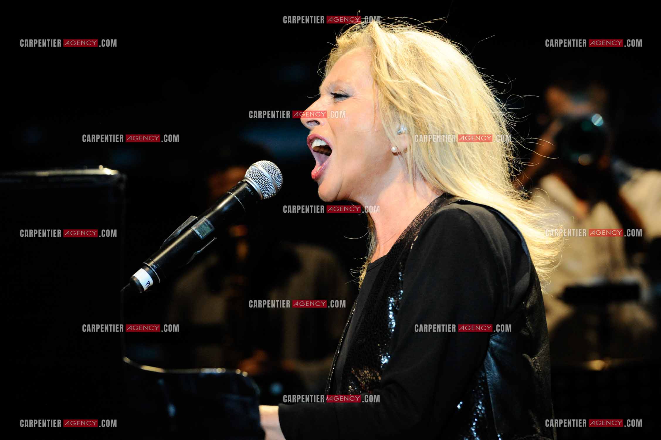 La chanteuse Véronique Sanson en concert a Alès.