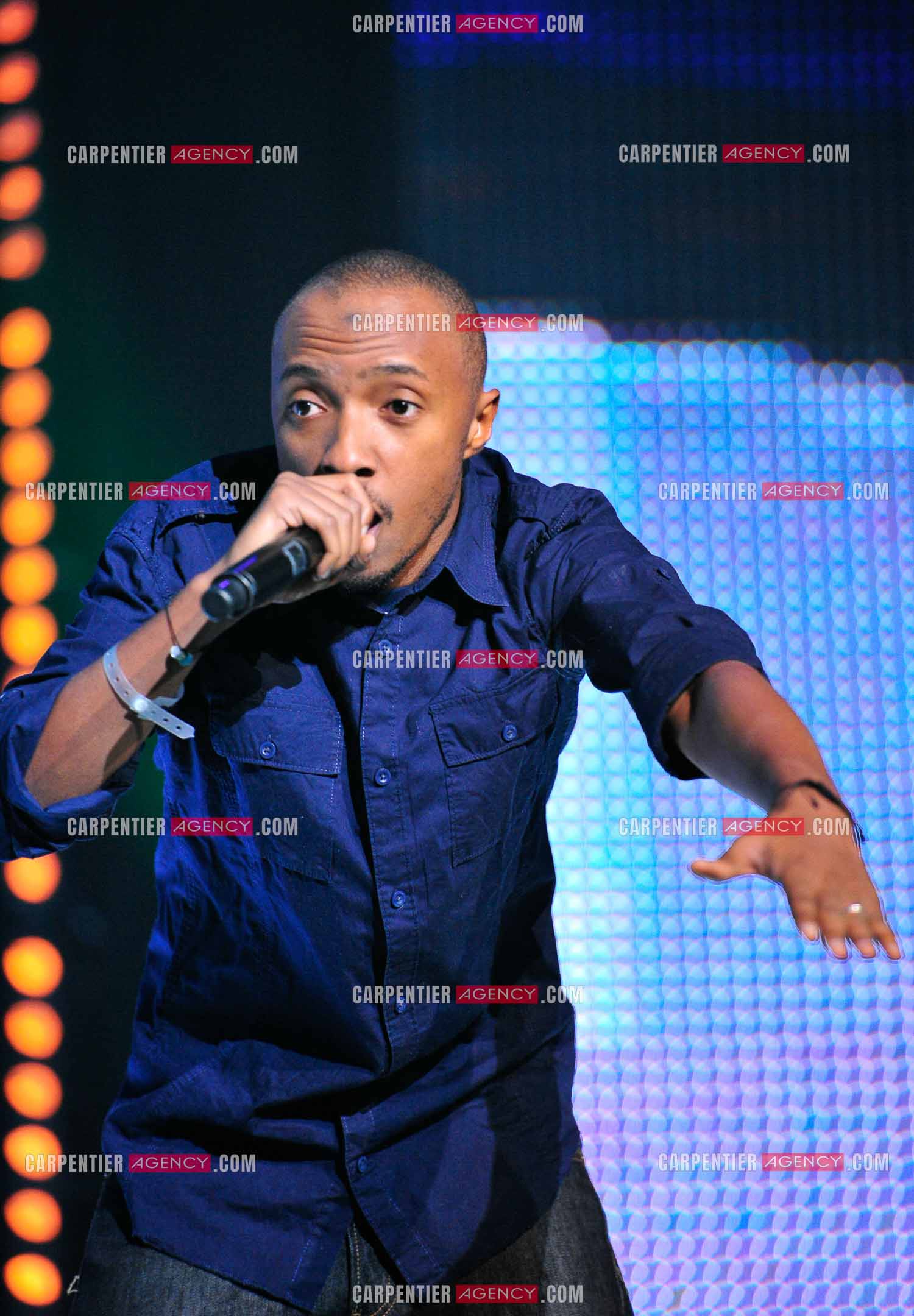 Le chanteur Soprano en concert au Zénith de Paris.