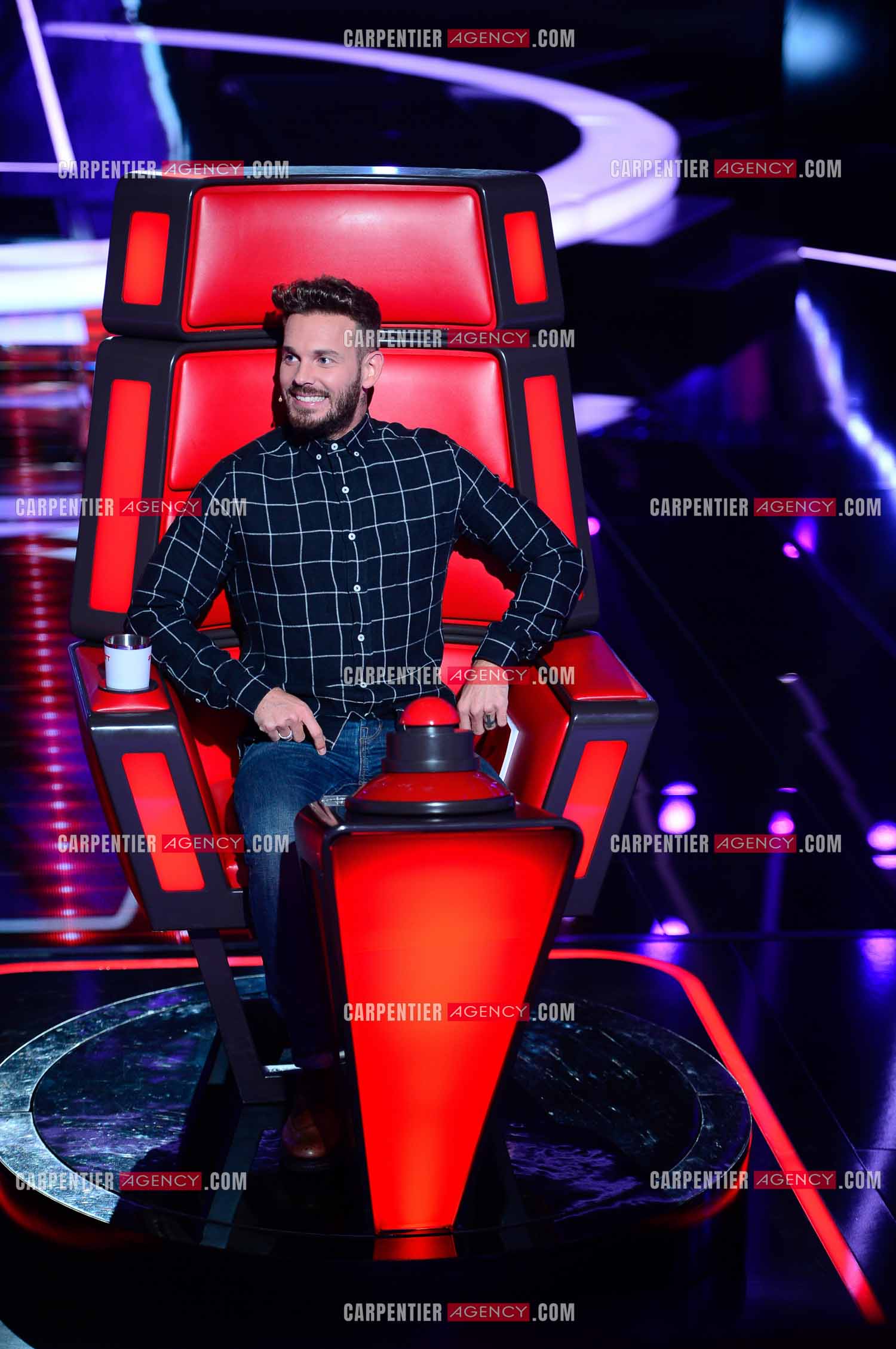 Saison 3 de l'émission The Voice Kids en 2015. Le coach Matt Pokora.            ( Exclusif )