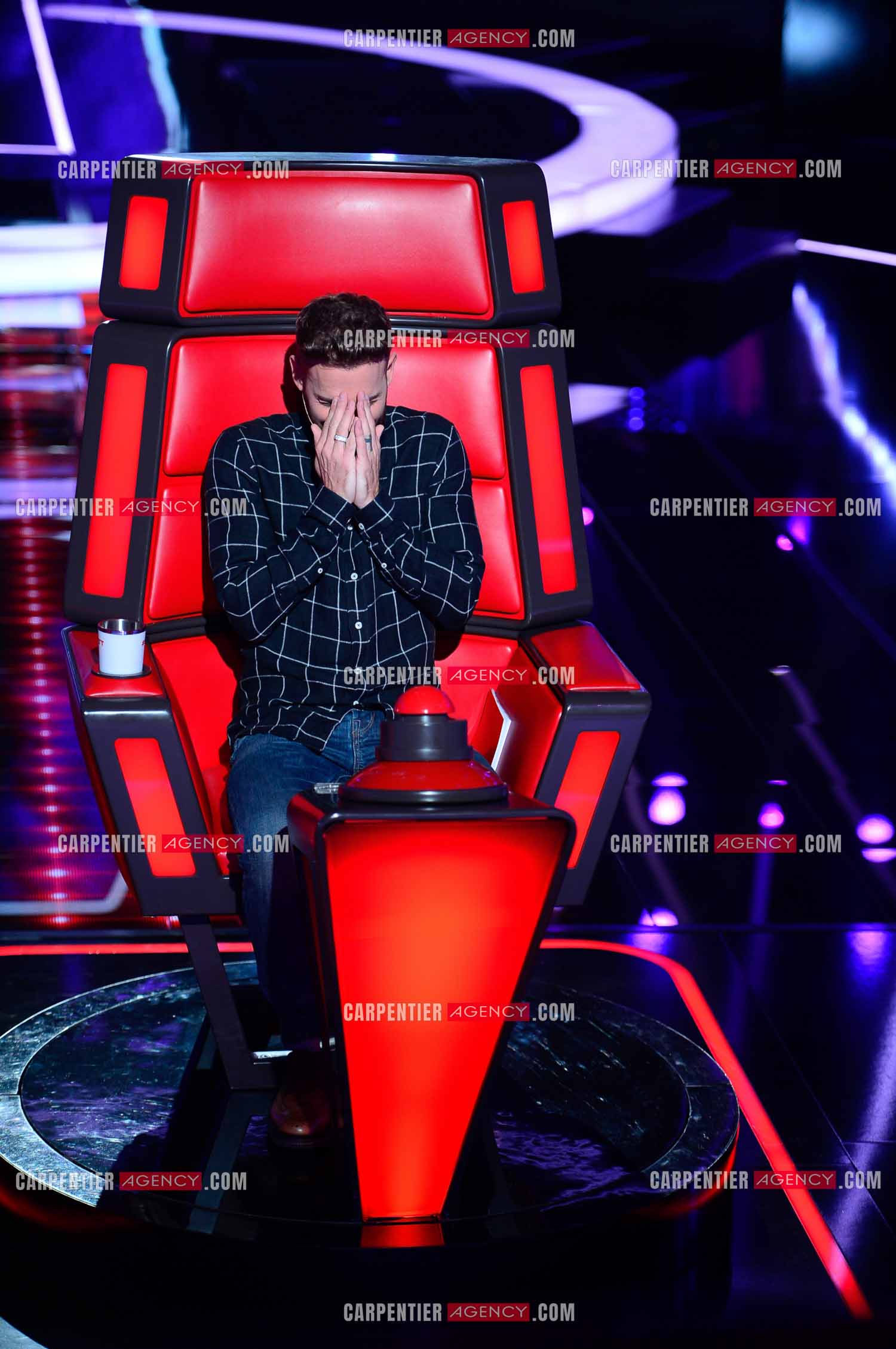 Saison 3 de l'émission The Voice Kids en 2015. Le coach Matt Pokora.            ( Exclusif )