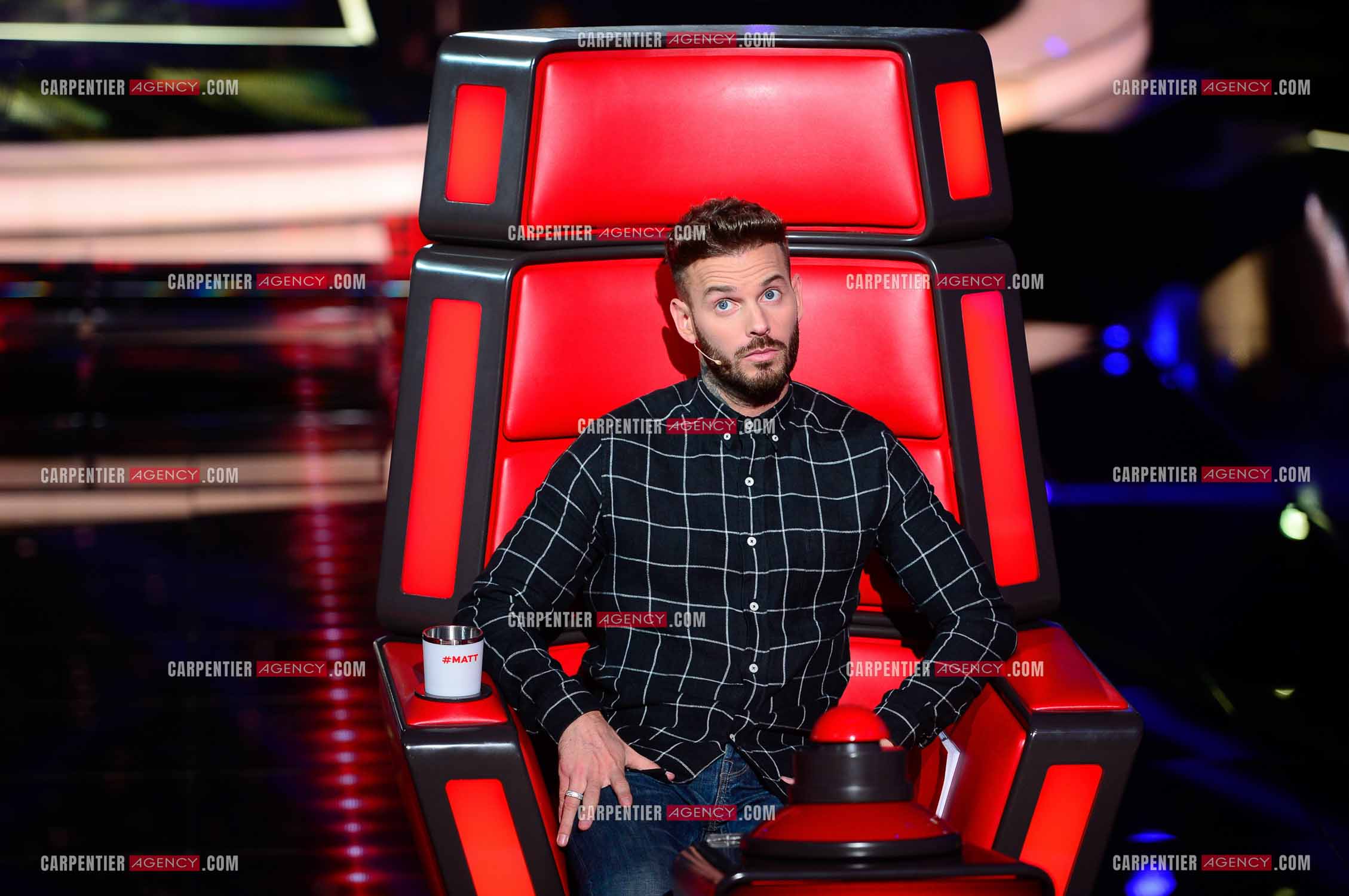 Saison 3 de l'émission The Voice Kids en 2015. Le coach Matt Pokora.            ( Exclusif )