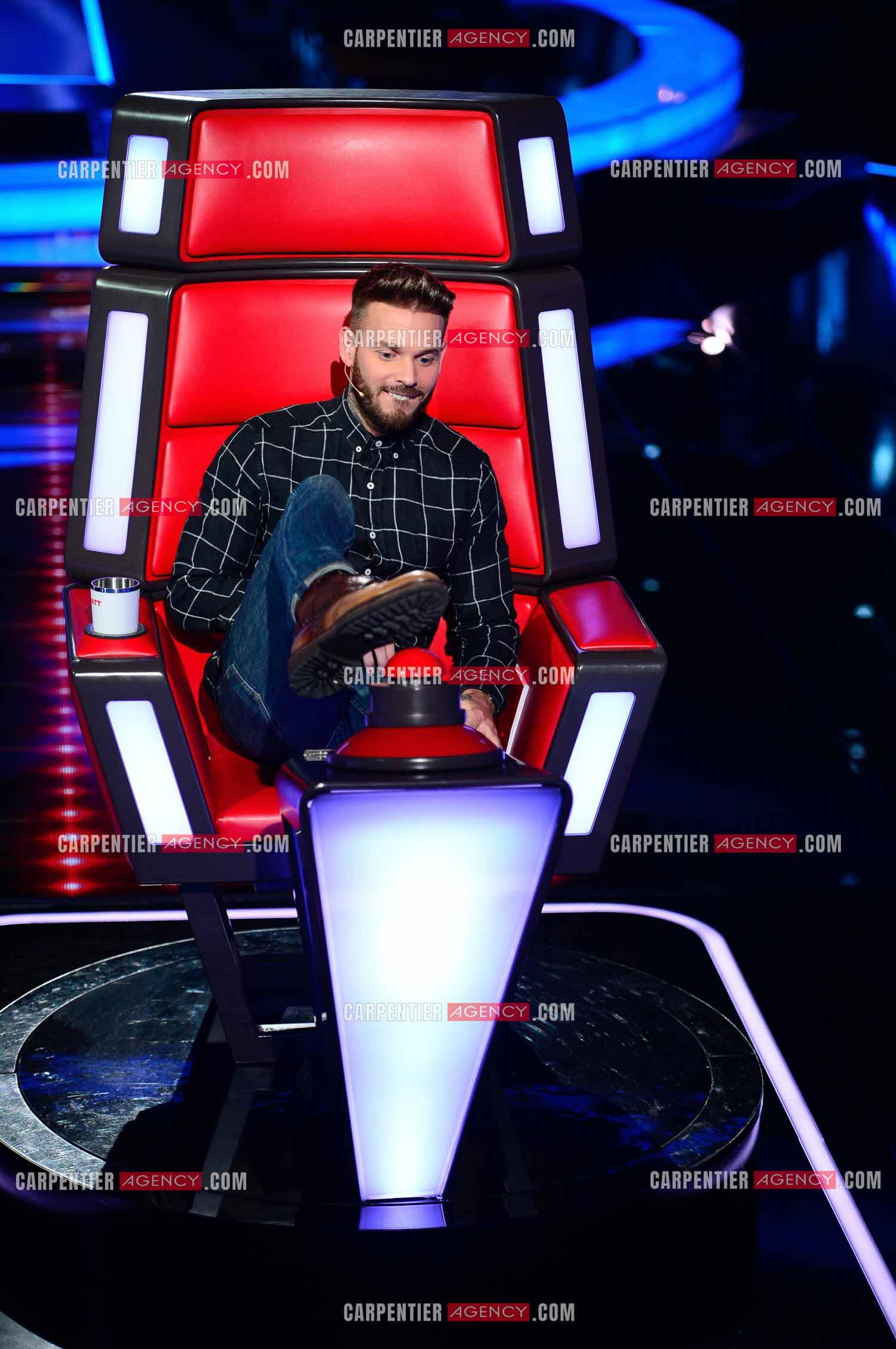 Saison 3 de l'émission The Voice Kids en 2015. Le coach Matt Pokora.            ( Exclusif )