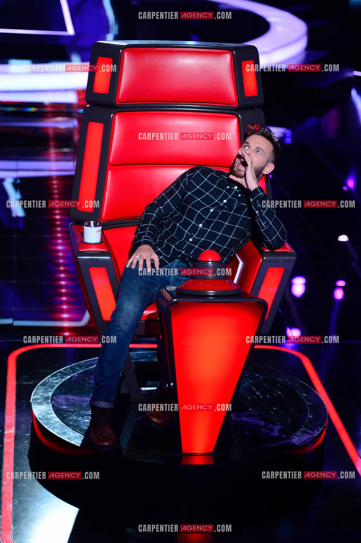 Saison 3 de l'émission The Voice Kids en 2015. Le coach Matt Pokora.            ( Exclusif )