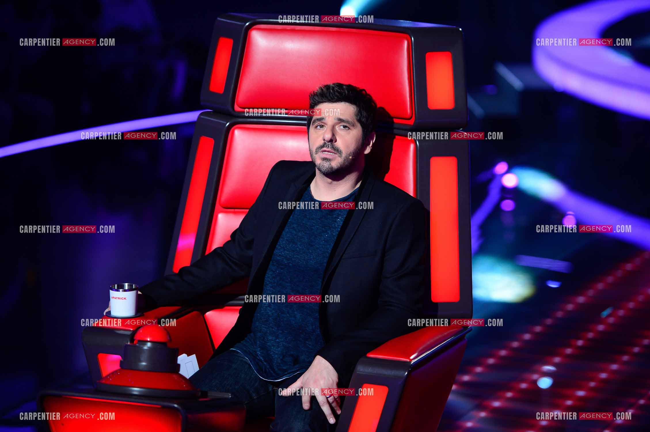 Saison 3 de l'émission The Voice Kids en 2015. Le coach Patrick Fiori.            ( Exclusif )