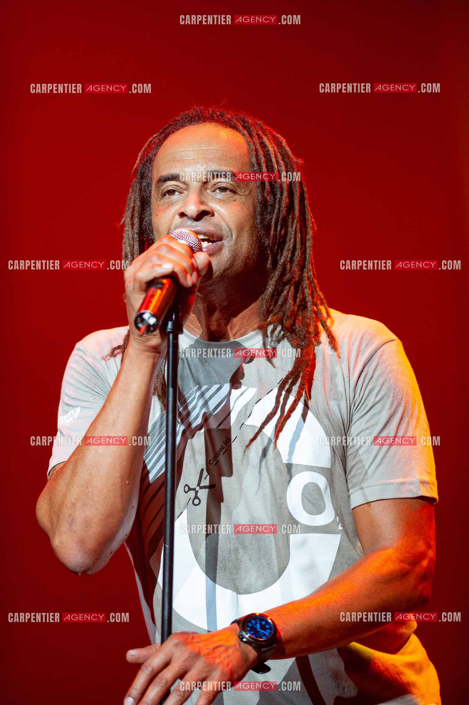 Grand concert au Zénith de Paris “ ULTIMATUM PLANETE ZÉNITH “ le 22 Nov 2009. Le chanteur Yannick Noah.                                    ( Exclusif )