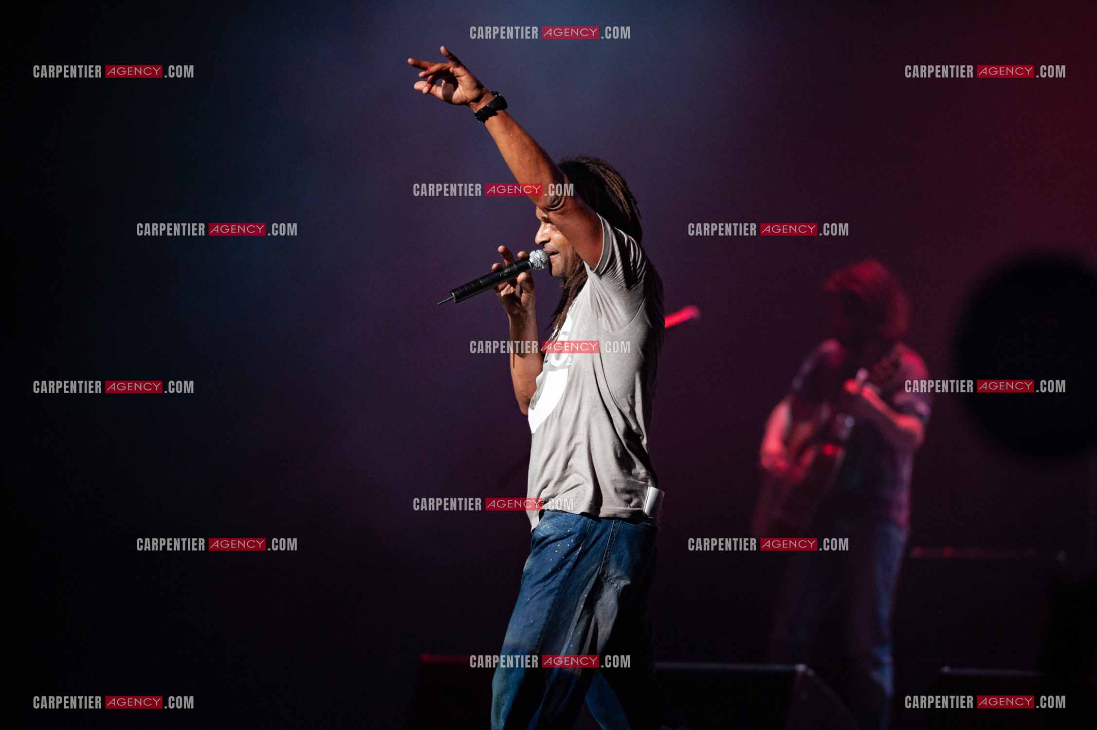 Grand concert au Zénith de Paris “ ULTIMATUM PLANETE ZÉNITH “ le 22 Nov 2009. Le chanteur Yannick Noah.                                    ( Exclusif )
