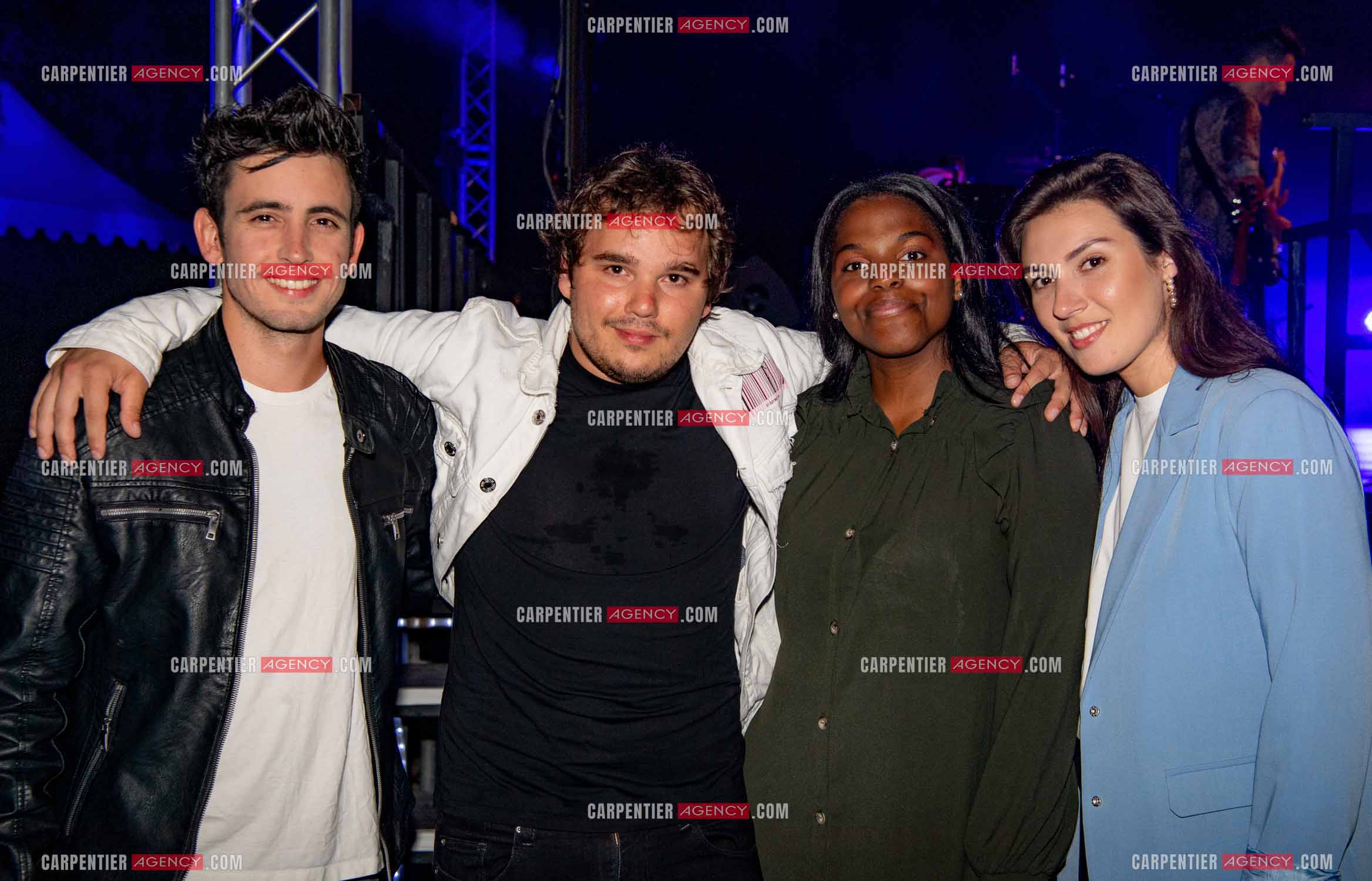 Les gagnants de la saison 2021 de The voice en tournée d'été: Arthur Chaminade, Jim Bauer, Mentissa Aziza et Louise Mambell.    ( Exclusif )