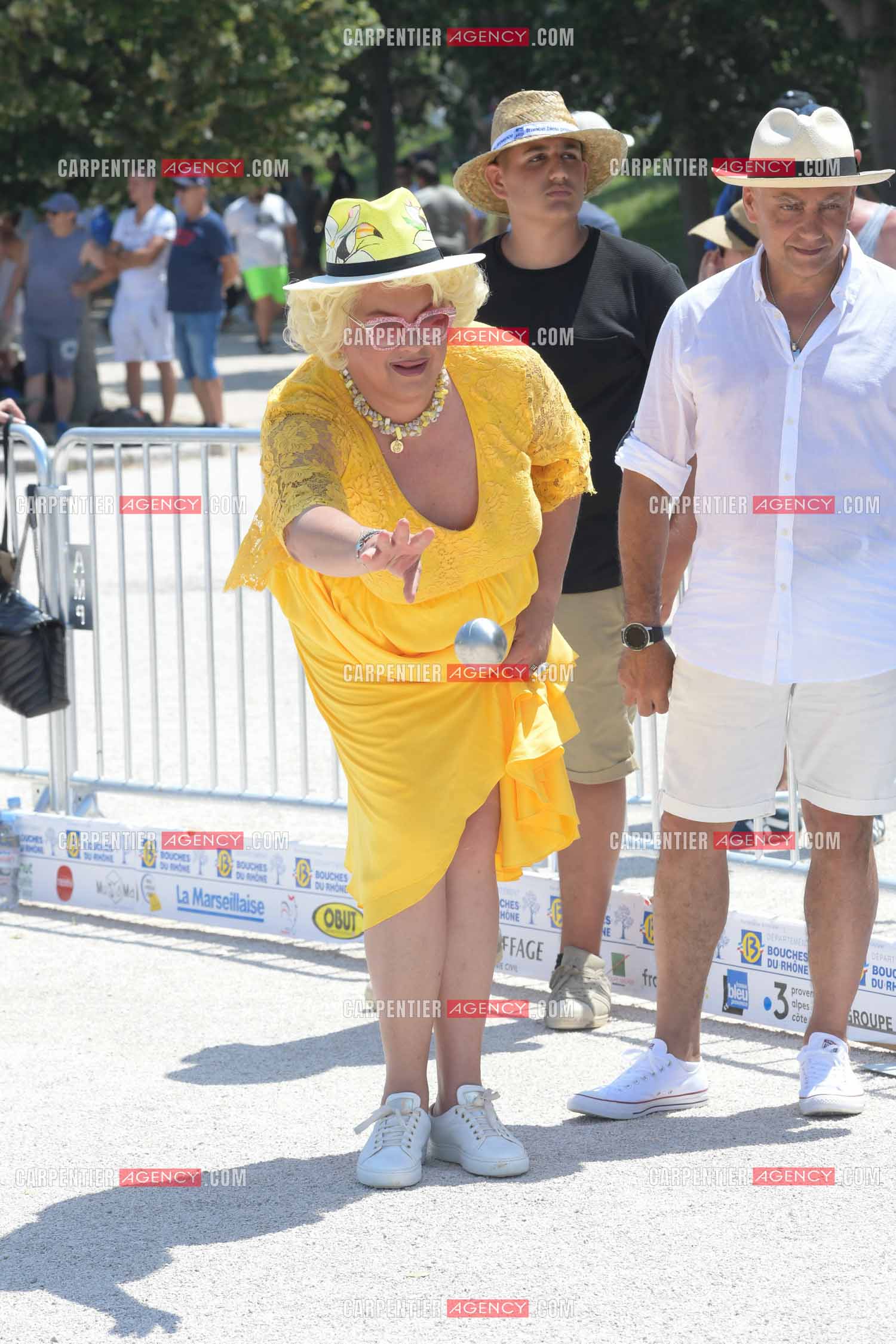 L'humoriste Zize au Mondial La Marseillaise à pétanque.