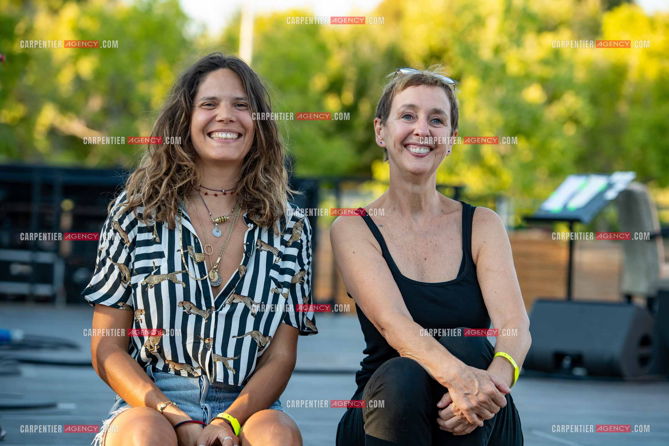 La chanteuse Vanille Clerc lors de sa tournée d'été en première partie de Enzo Enzo à Sanary sur Mer. Vanille Clerc et Enzo Enzo.  ( Exclusif )