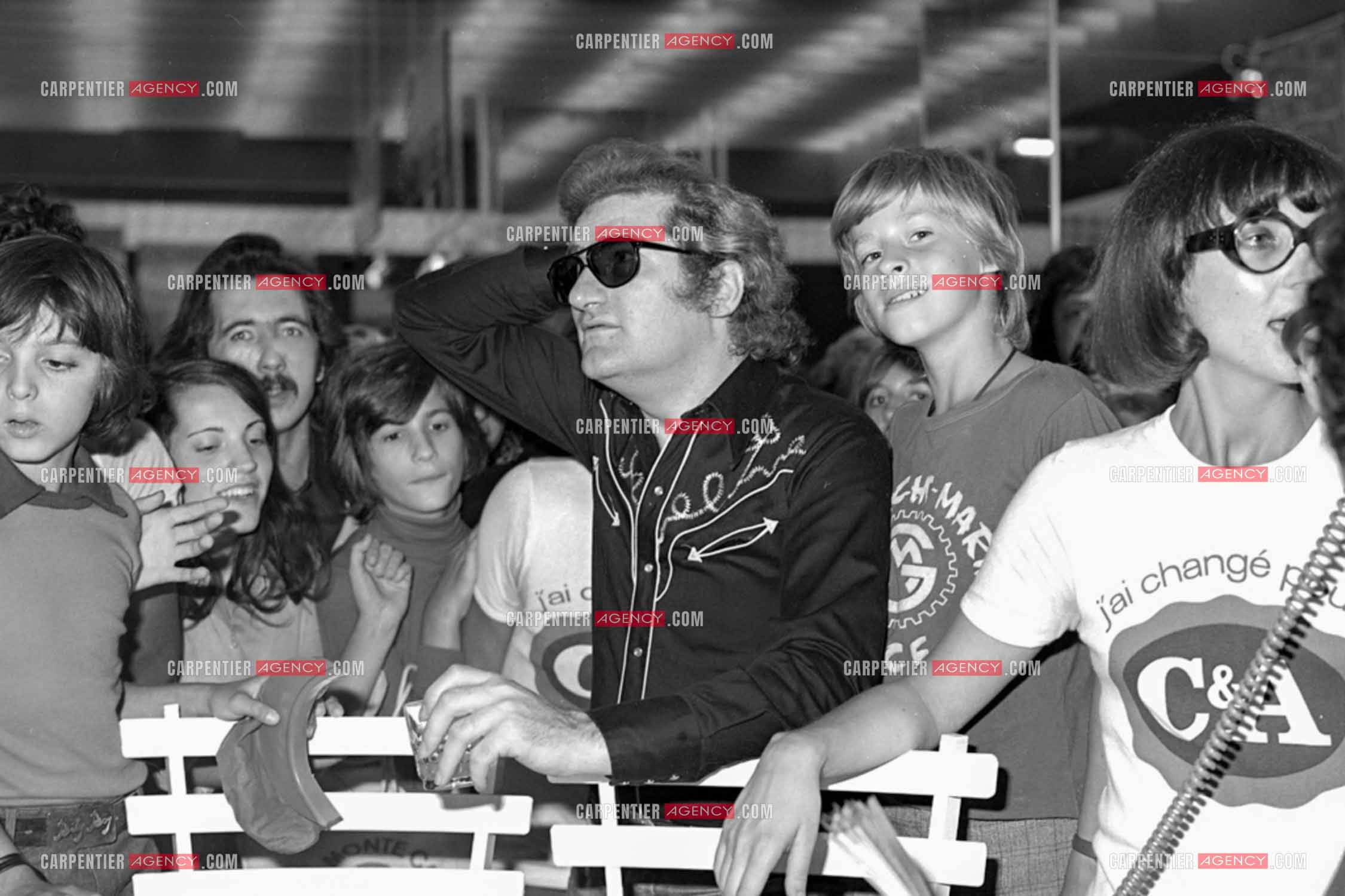 Le chanteur Eddy Mitchell invité pour l'inauguration du centre commercial C&A de la Part-Dieu à Lyon.  ( Exclusif )