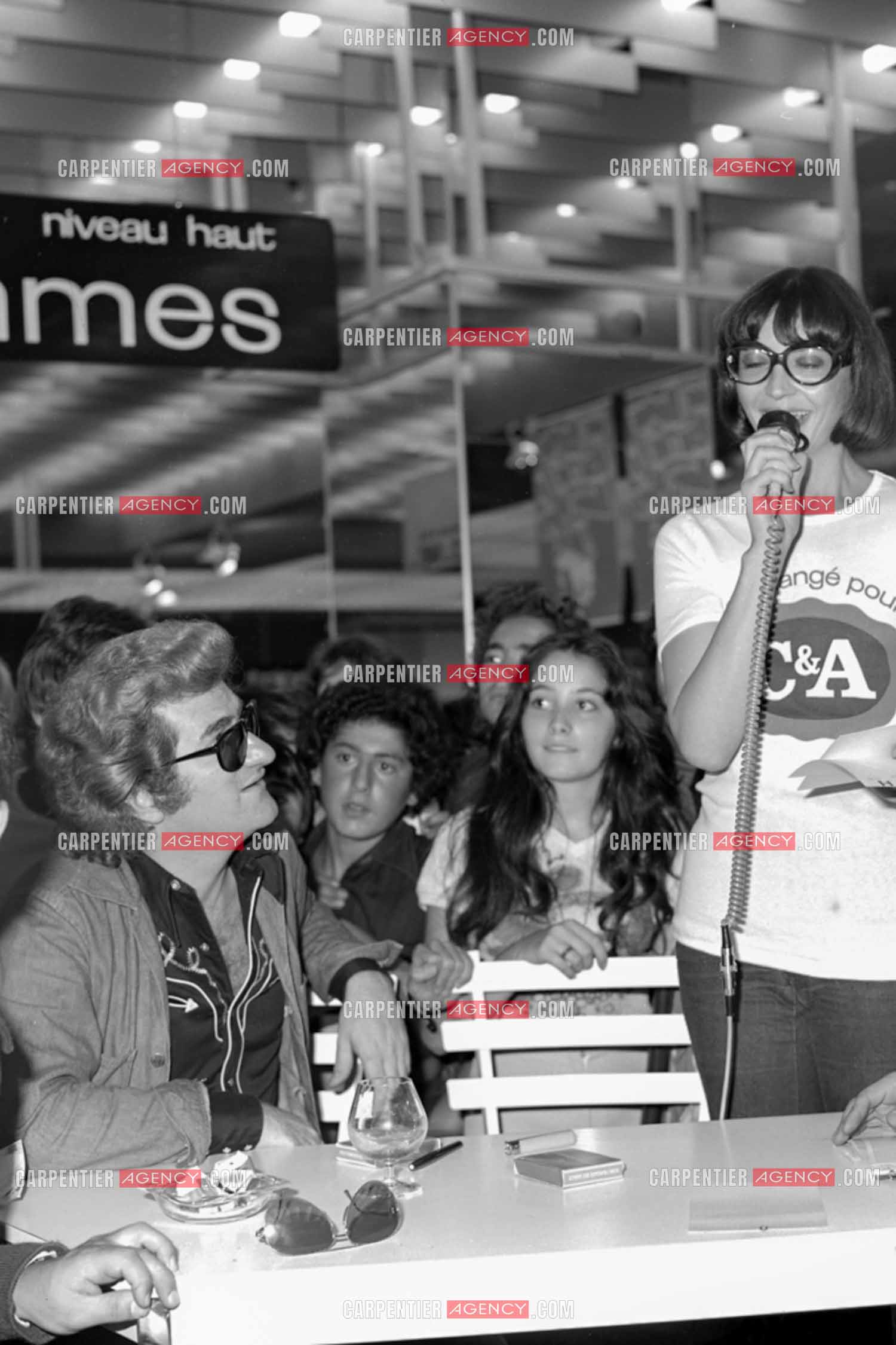 Le chanteur Eddy Mitchell invité pour l'inauguration du centre commercial C&A de la Part-Dieu à Lyon.  ( Exclusif )