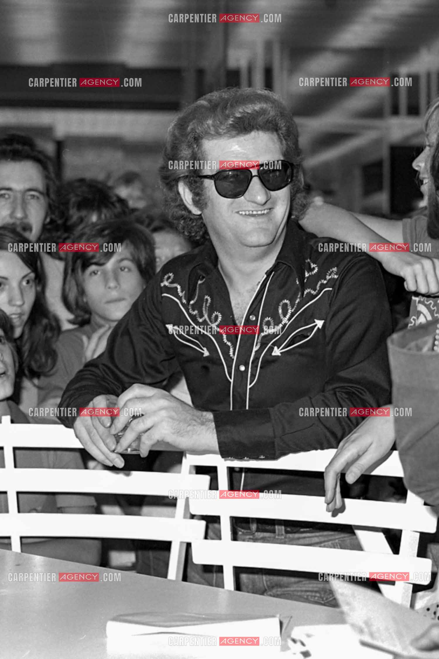 Le chanteur Eddy Mitchell invité pour l'inauguration du centre commercial C&A de la Part-Dieu à Lyon.  ( Exclusif )