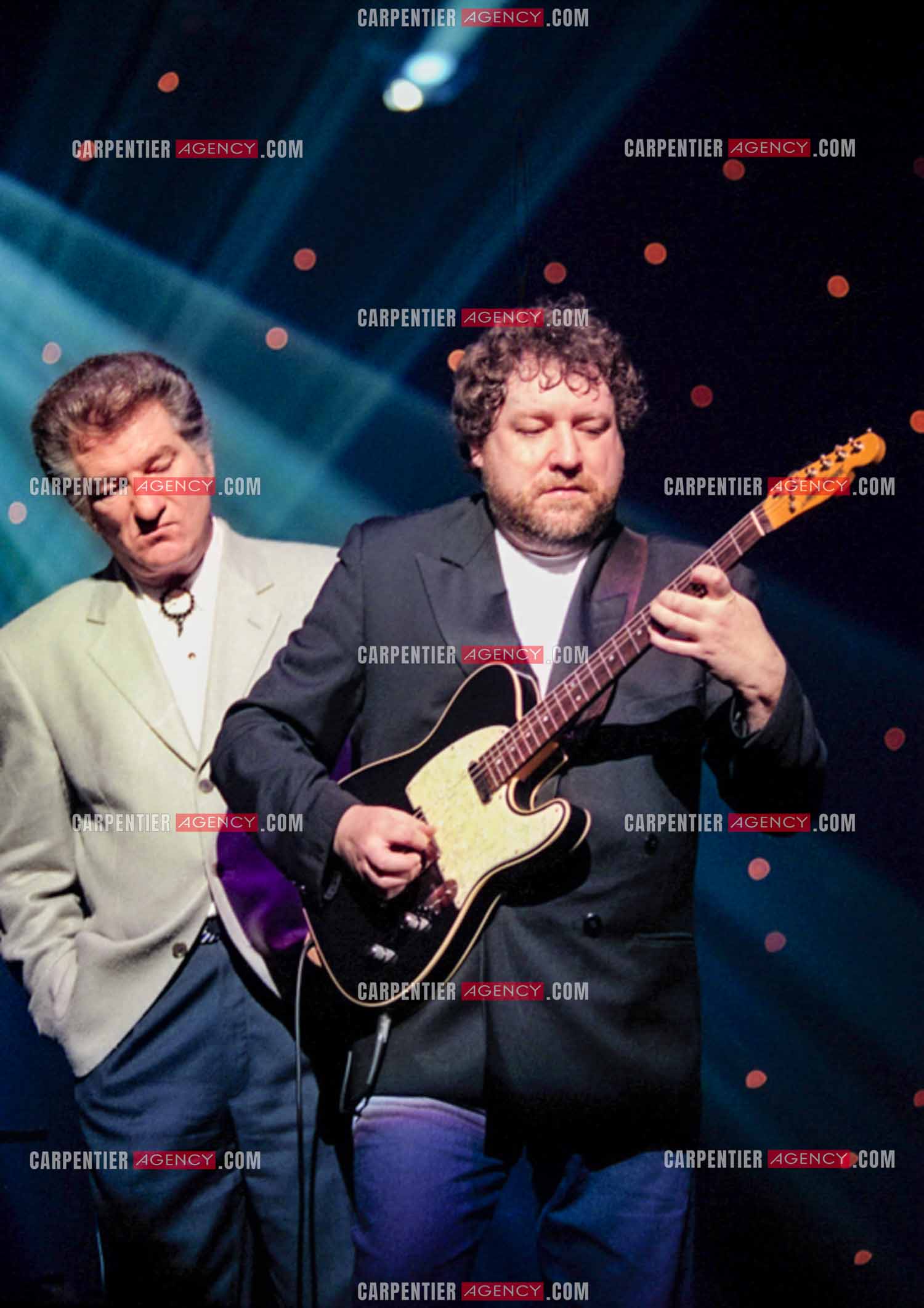 Le chanteur Eddy Mitchell en concert au Zénith de Paris du 08 au 12 février 1994.