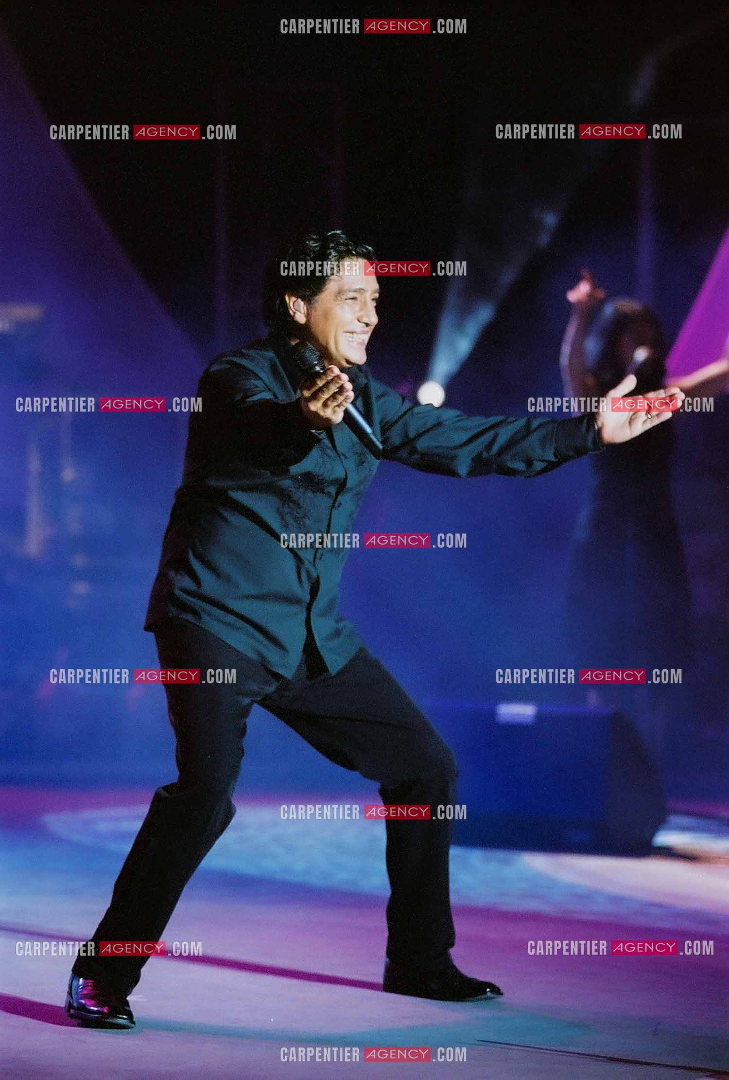 Le chanteur Frédéric François en concert sur l'ile de la Réunion pour le festival du Tampon.  ( Exclusif )