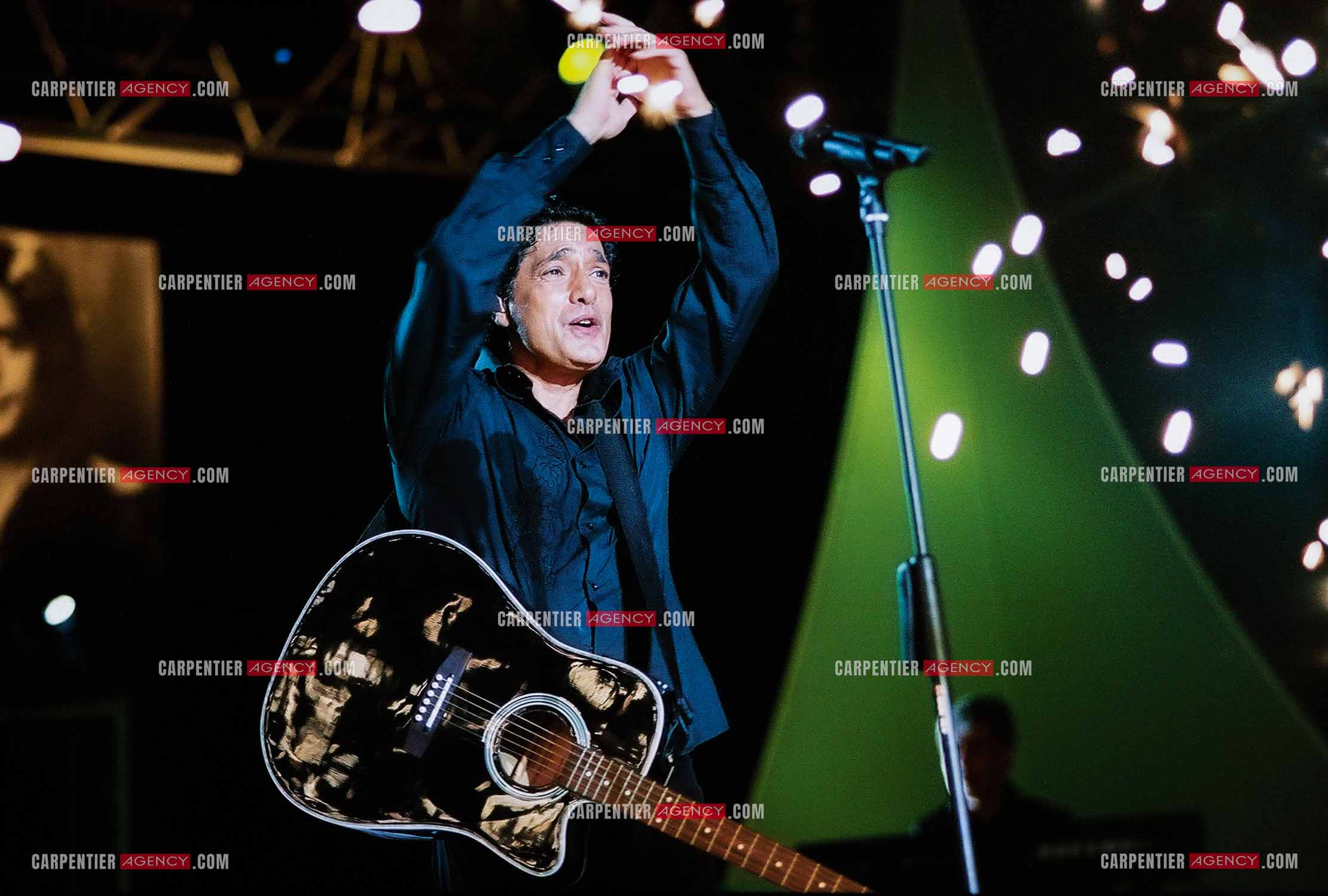 Le chanteur Frédéric François en concert sur l'ile de la Réunion pour le festival du Tampon.  ( Exclusif )