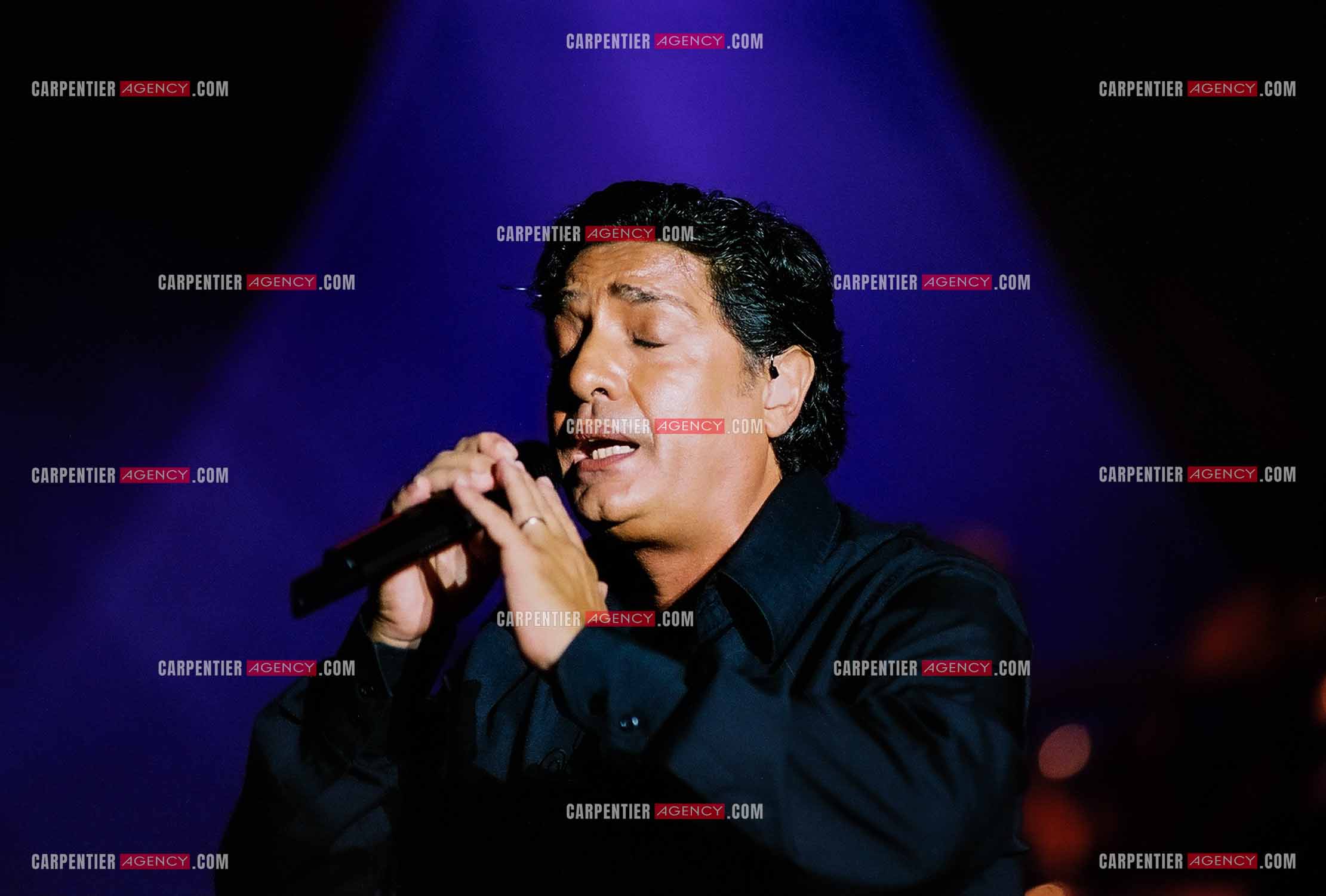 Le chanteur Frédéric François en concert sur l'ile de la Réunion pour le festival du Tampon.  ( Exclusif )