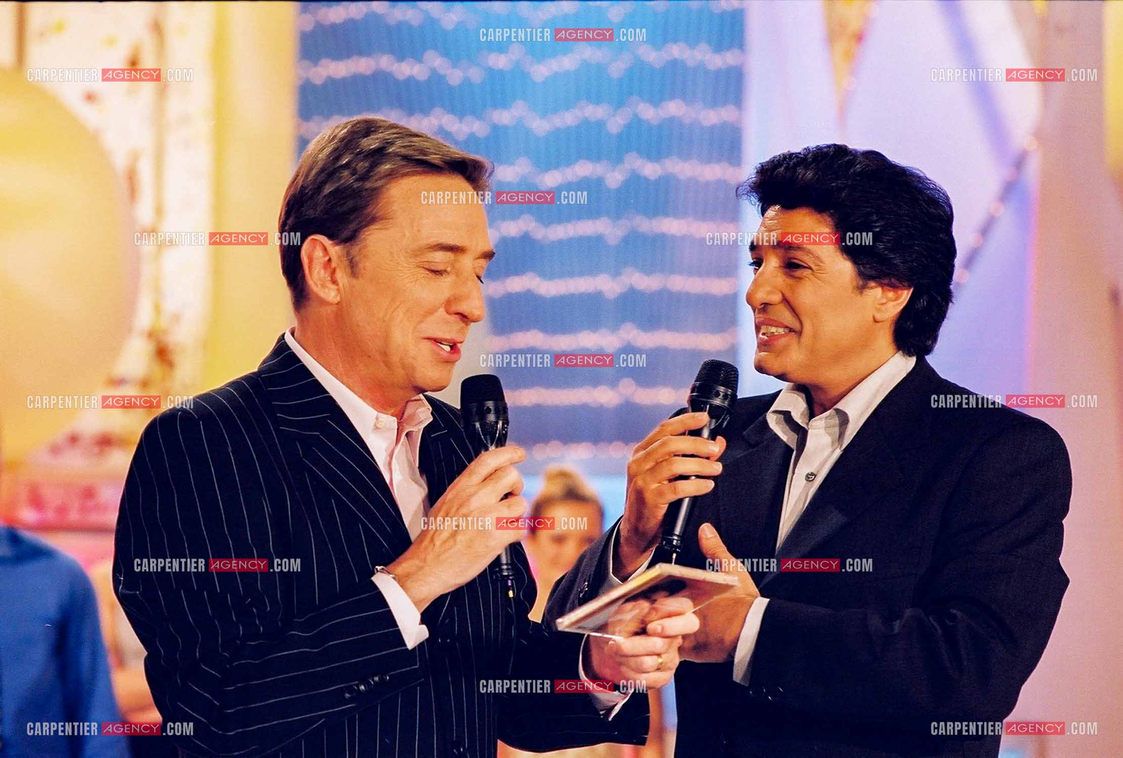 Le chanteur Frédéric François invité de l'émission de Pascal Sevran “La Chance Aux Chansons“ pour la promotion de son nouvel album “Les Plus Grandes Mélodies Italiennes“.  ( Exclusif )