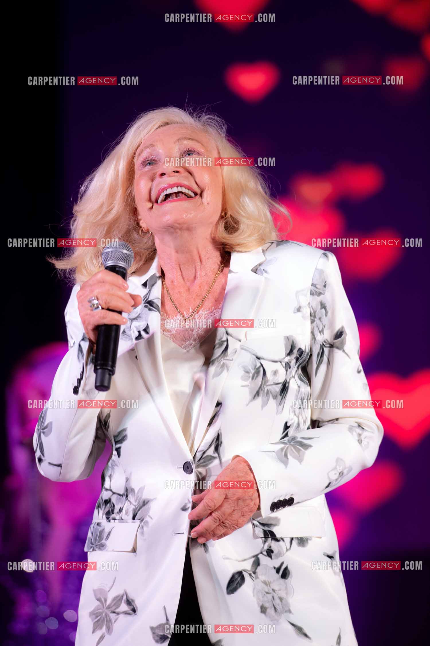 La chanteuse Michèle Torr en concert au plan d'Orgon le 19 août 2023.  ( Exclusif )