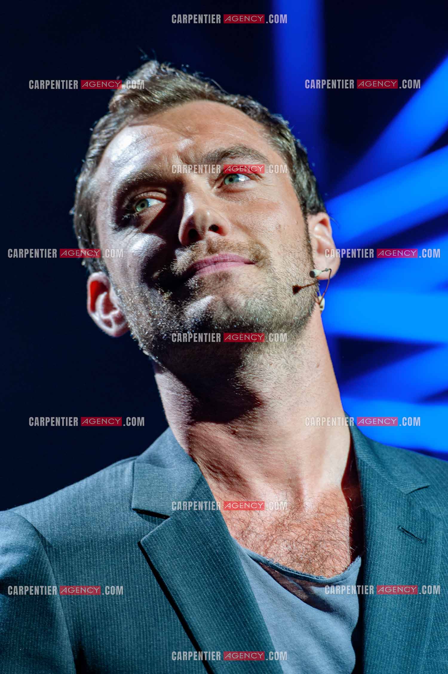 Concert au Zénith de Paris donné pour la journée internationale de la paix. L'acteur Jude Law.                                           ( Exclusif )