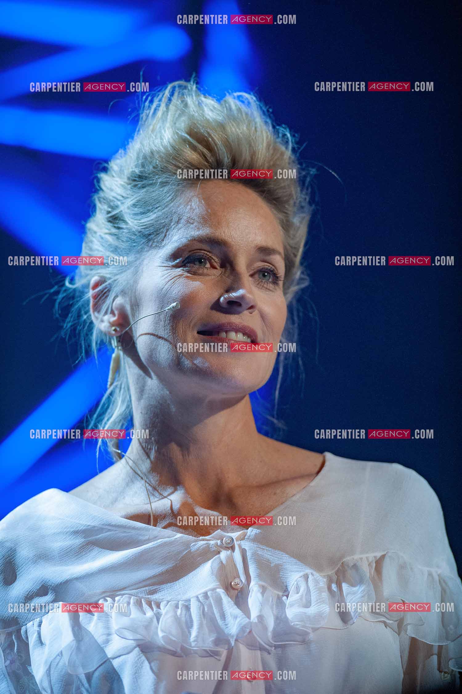 Concert au Zénith de Paris donné pour la journée internationale de la paix. L'actrice Américaine Sharon Stone.                                           ( Exclusif )