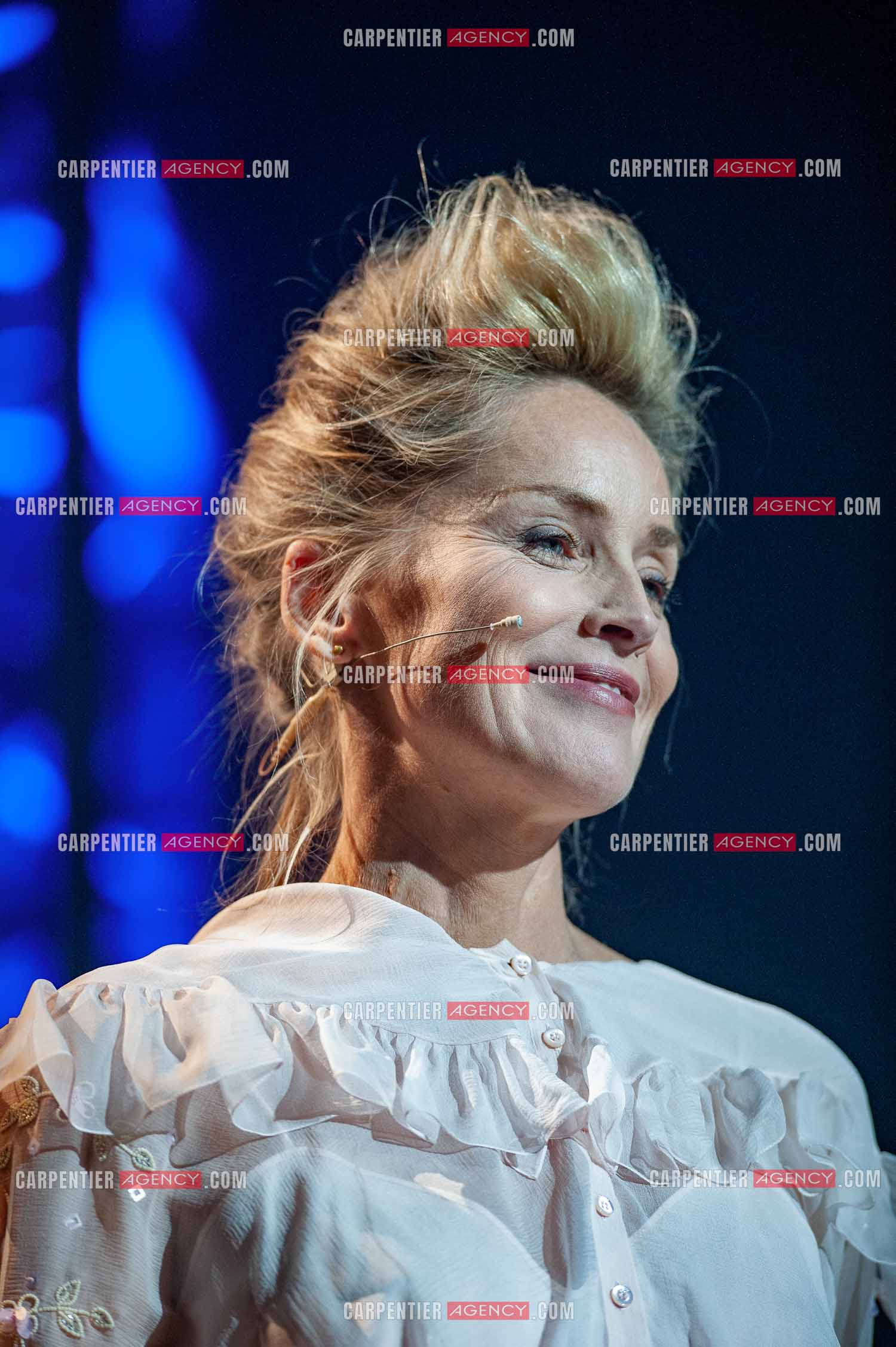Concert au Zénith de Paris donné pour la journée internationale de la paix. L'actrice Américaine Sharon Stone.                                           ( Exclusif )