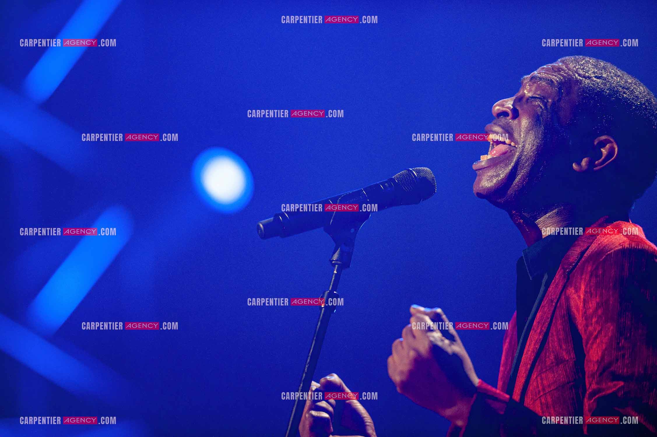 Concert au Zénith de Paris donné pour la journée internationale de la paix. Le chanteur Sénégalais Youssou N'Dour.                                           ( Exclusif )