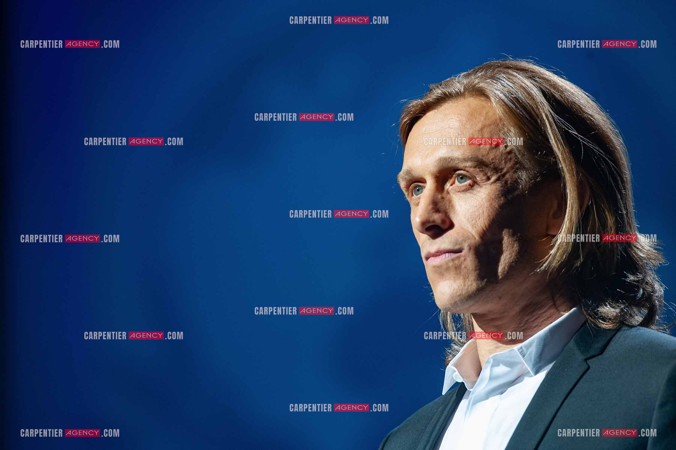 Concert au Zénith de Paris donné pour la journée internationale de la paix. Le fondateur de “ PEACE ONE DAY “ l'acteur Jérémy Gilley.  ( Exclusif )