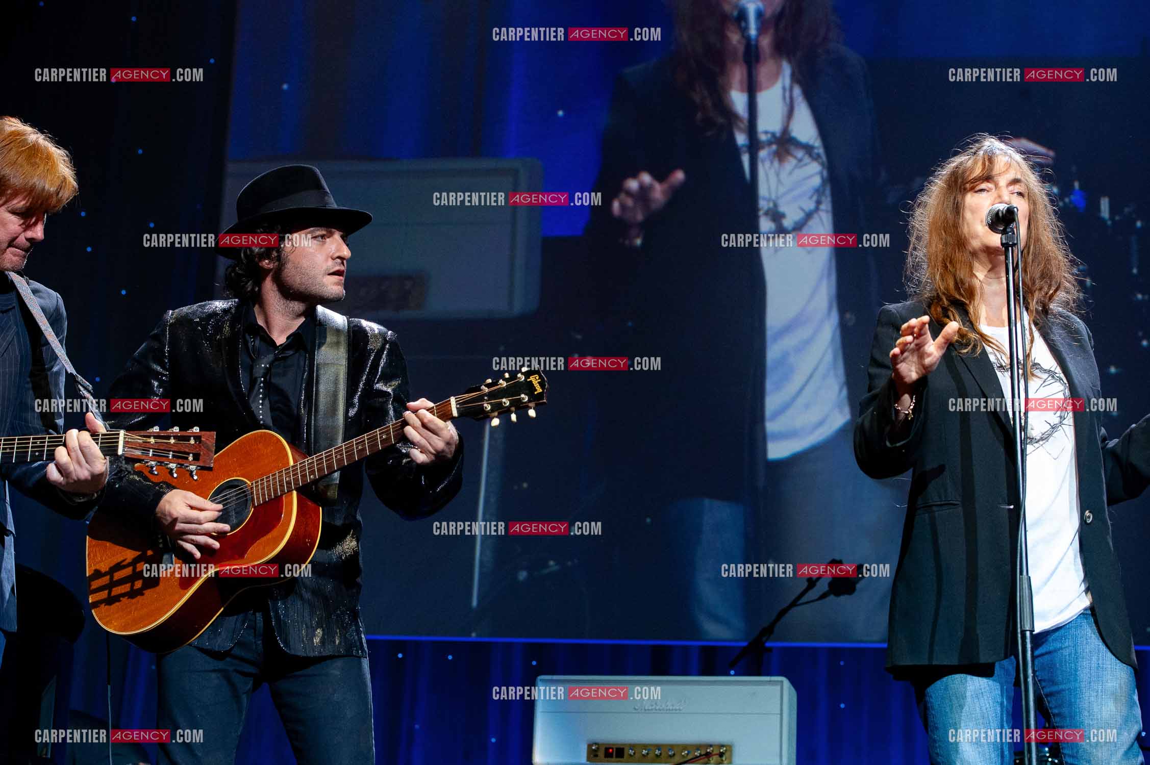 Concert au Zénith de Paris donné pour la journée internationale de la paix. La chanteuse Américaine Patti Smith.                                           ( Exclusif )