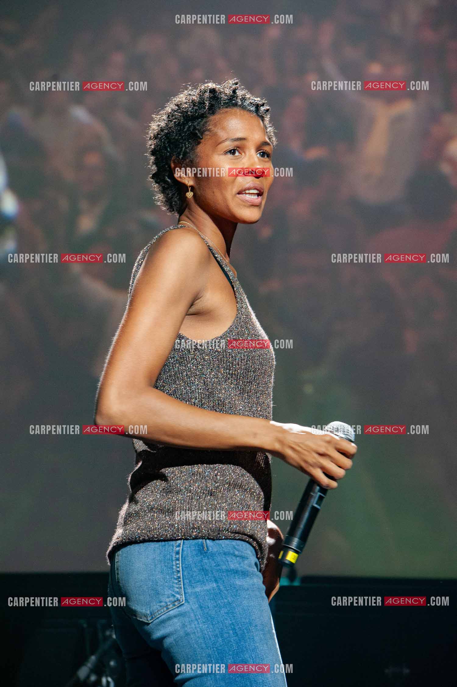 Concert au Zénith de Paris donné pour la journée internationale de la paix. La chanteuse Allemande Ayo.                                           ( Exclusif )