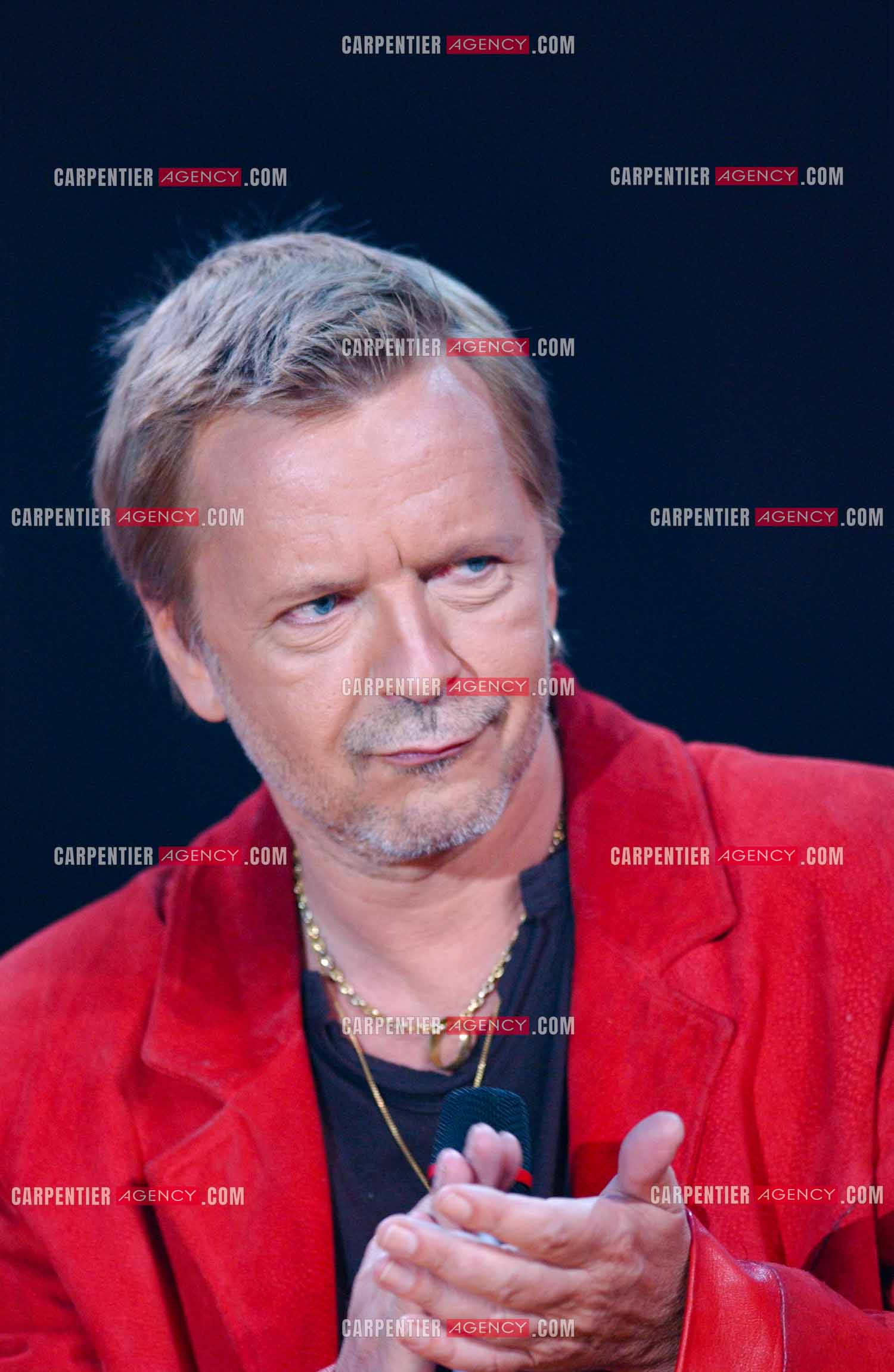 Le chanteur Renaud Séchan en concert pour l'anniversaire des 20 ans du Zénith de Paris.