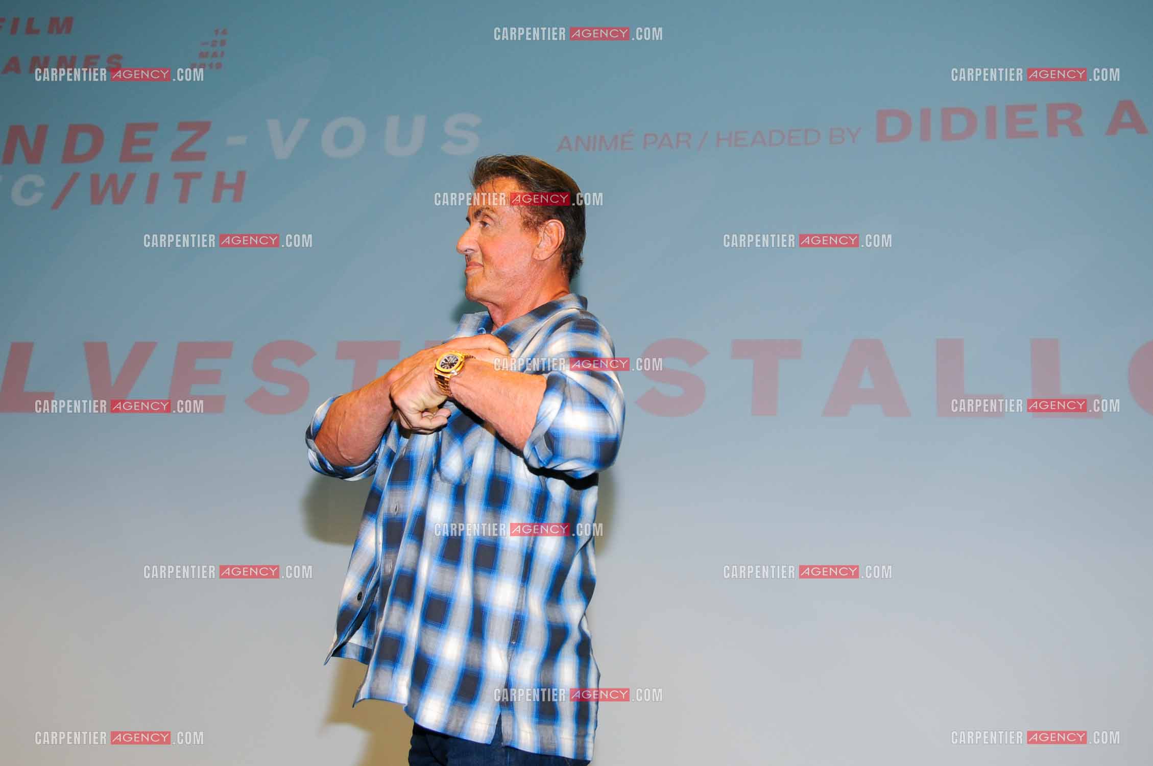 L'acteur américain Sylvester Stallone lors du Festival de Cannes en 2019.