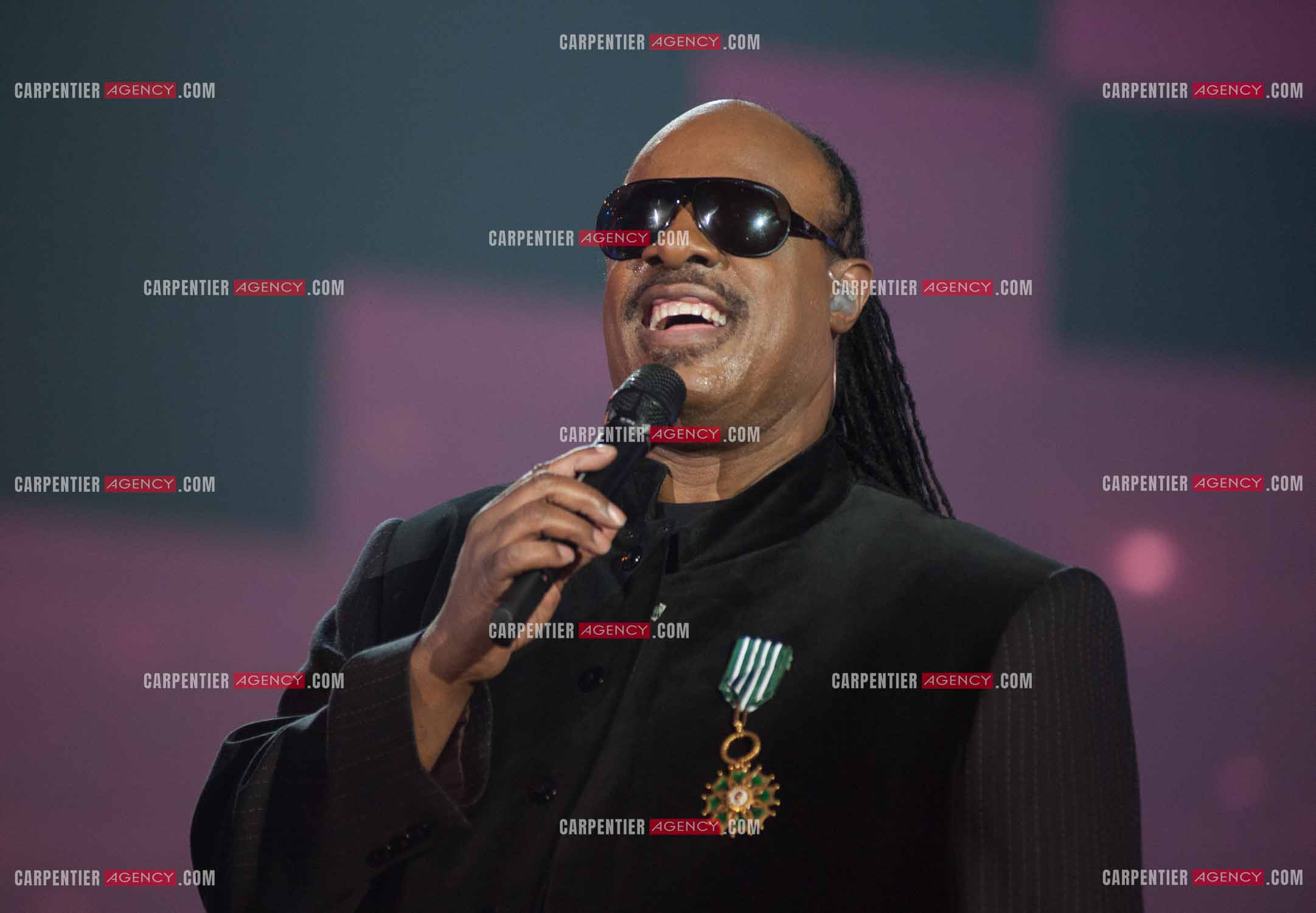 Le chanteur Stevie Wonder invité d'honneur des Victoires de la musique en 2010.