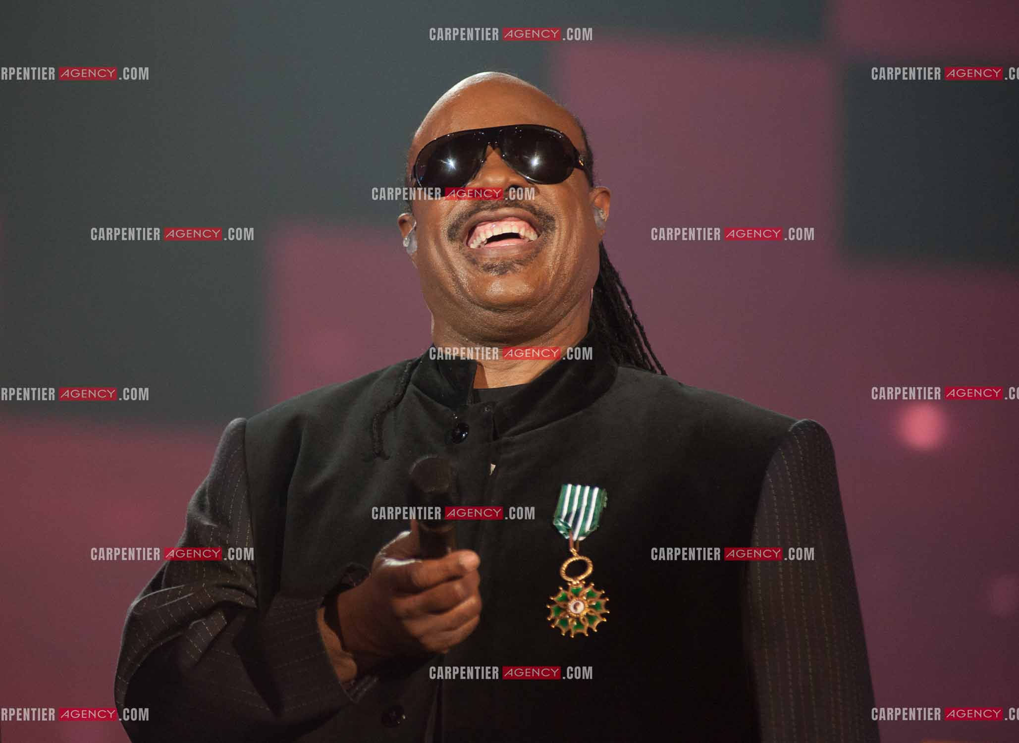 Le chanteur Stevie Wonder invité d'honneur des Victoires de la musique en 2010.