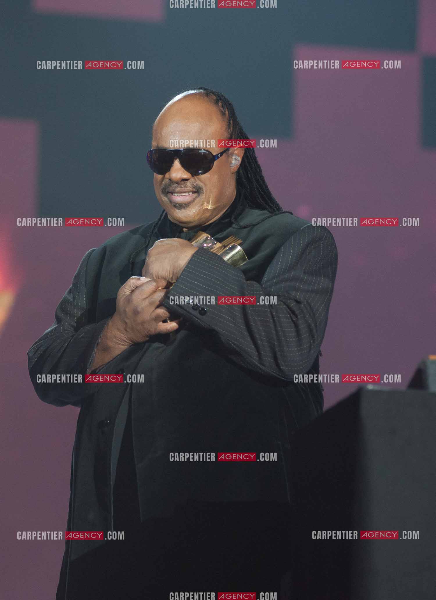 Le chanteur Stevie Wonder invité d'honneur des Victoires de la musique en 2010.
