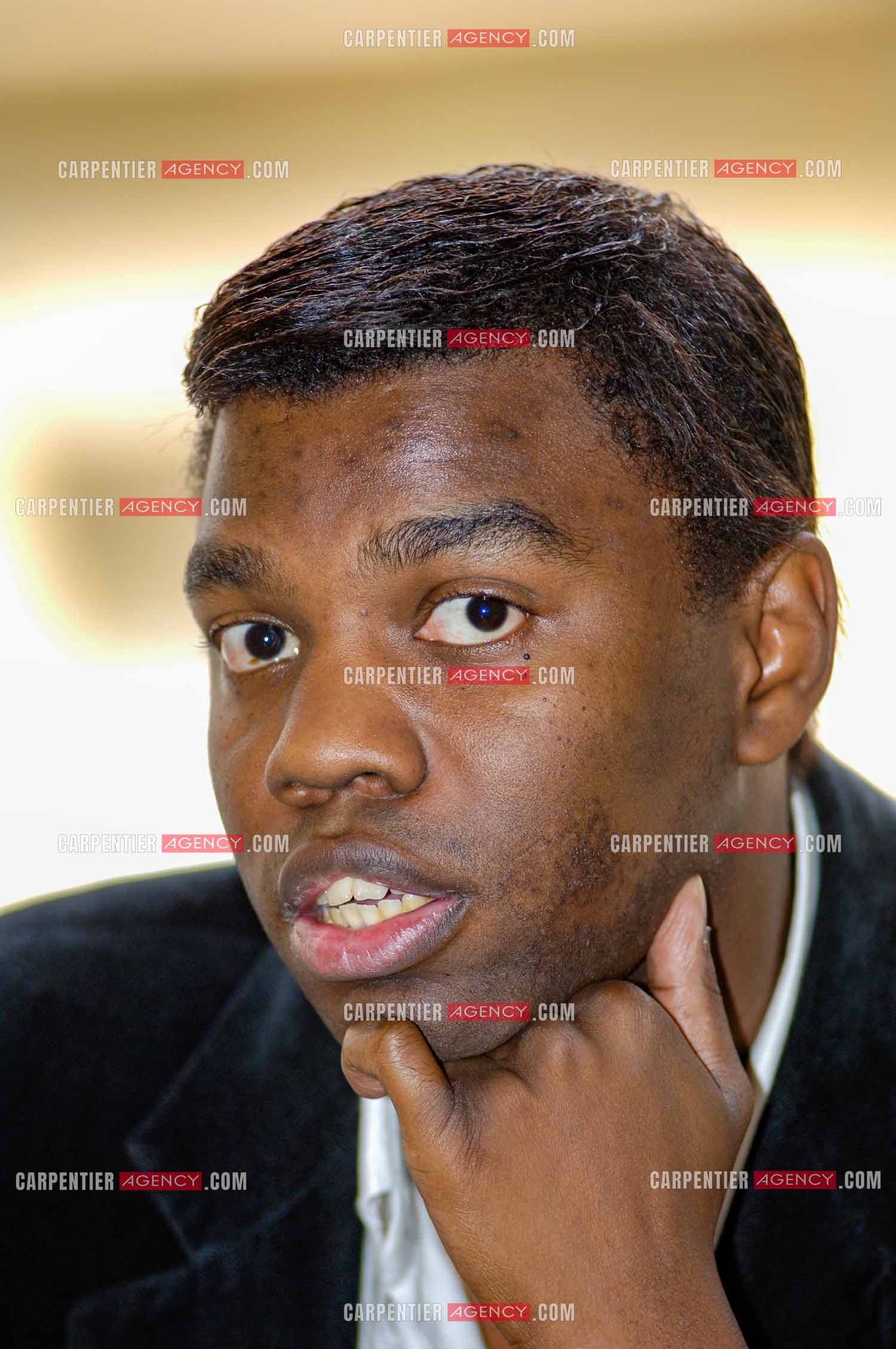 Portrait de Jean-Barthélémy Bokassa, petit fils de l'empereur Bokassa Ier. Ici, dans son appartement parisien.  ( Exclusif )