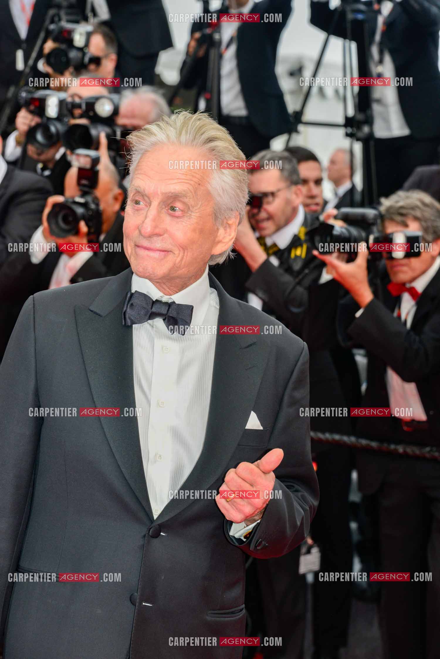 Festival de Cannes 2023. 76e édition, du 16 au 27 mai 2023 au Palais des festivals, à Cannes. Michael Douglas reçoit la Palme d'honneur.