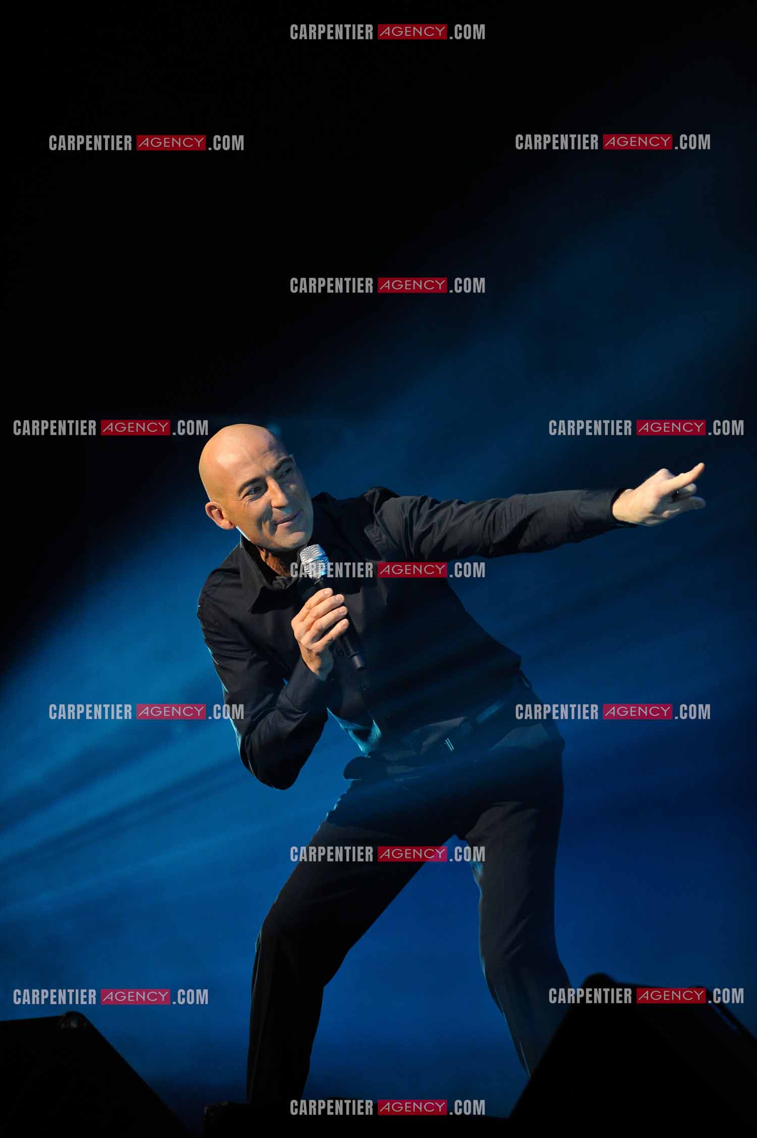 L'humoriste Nicolas Canteloup au Zenith de Paris en 2010.  ( Exclusif )