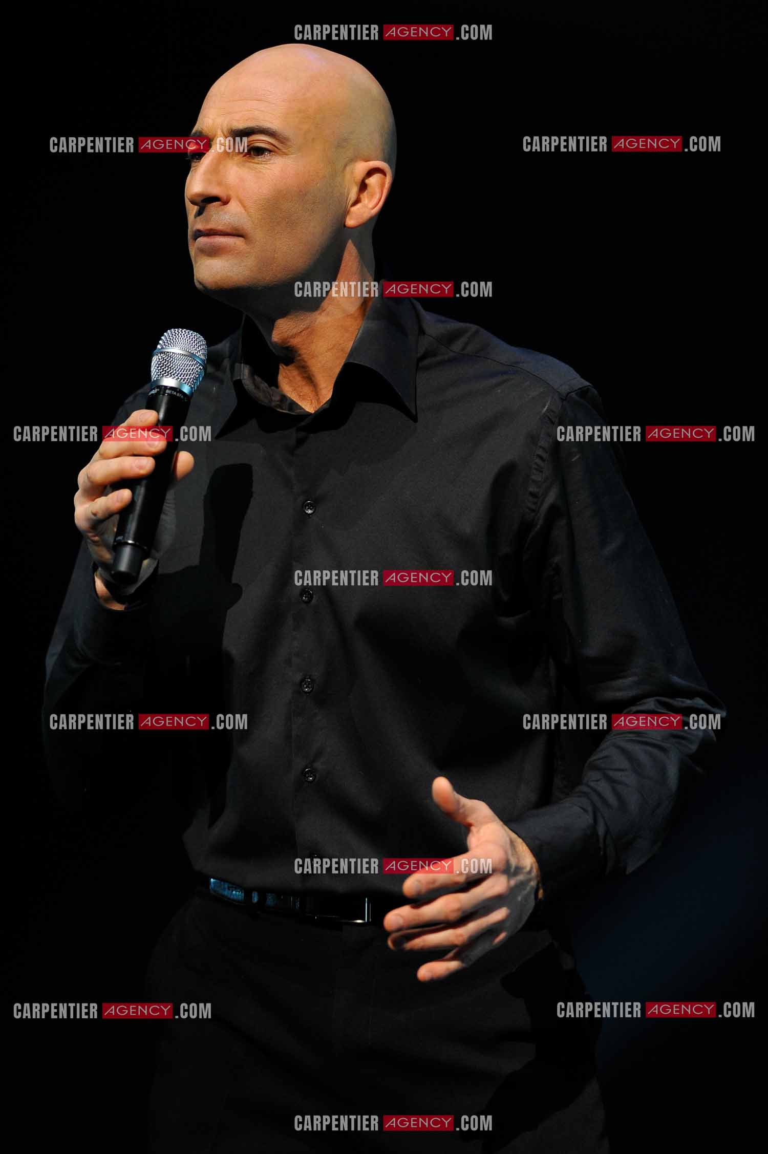 L'humoriste Nicolas Canteloup au Zenith de Paris en 2010.  ( Exclusif )