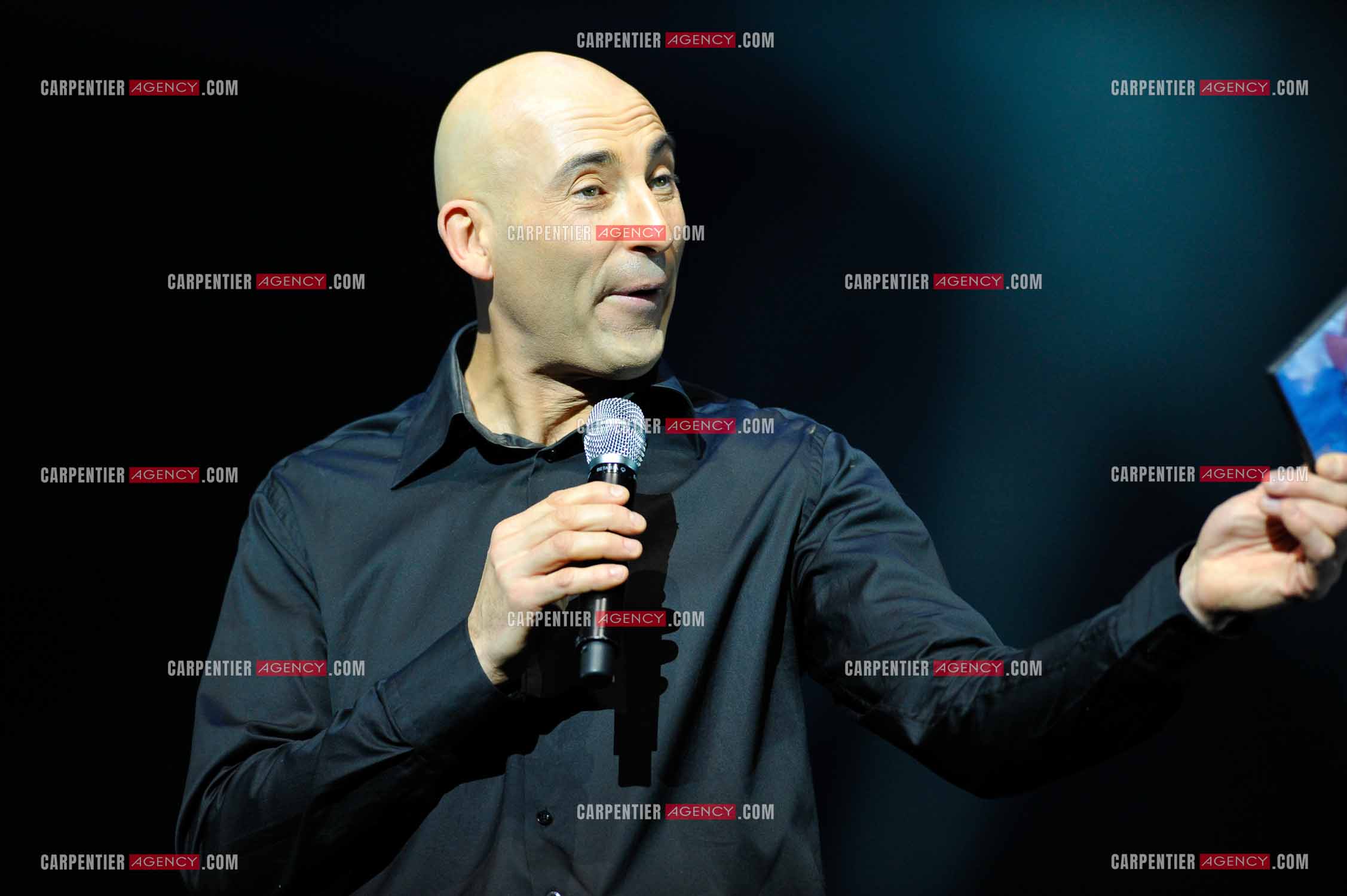 L'humoriste Nicolas Canteloup au Zenith de Paris en 2010.  ( Exclusif )