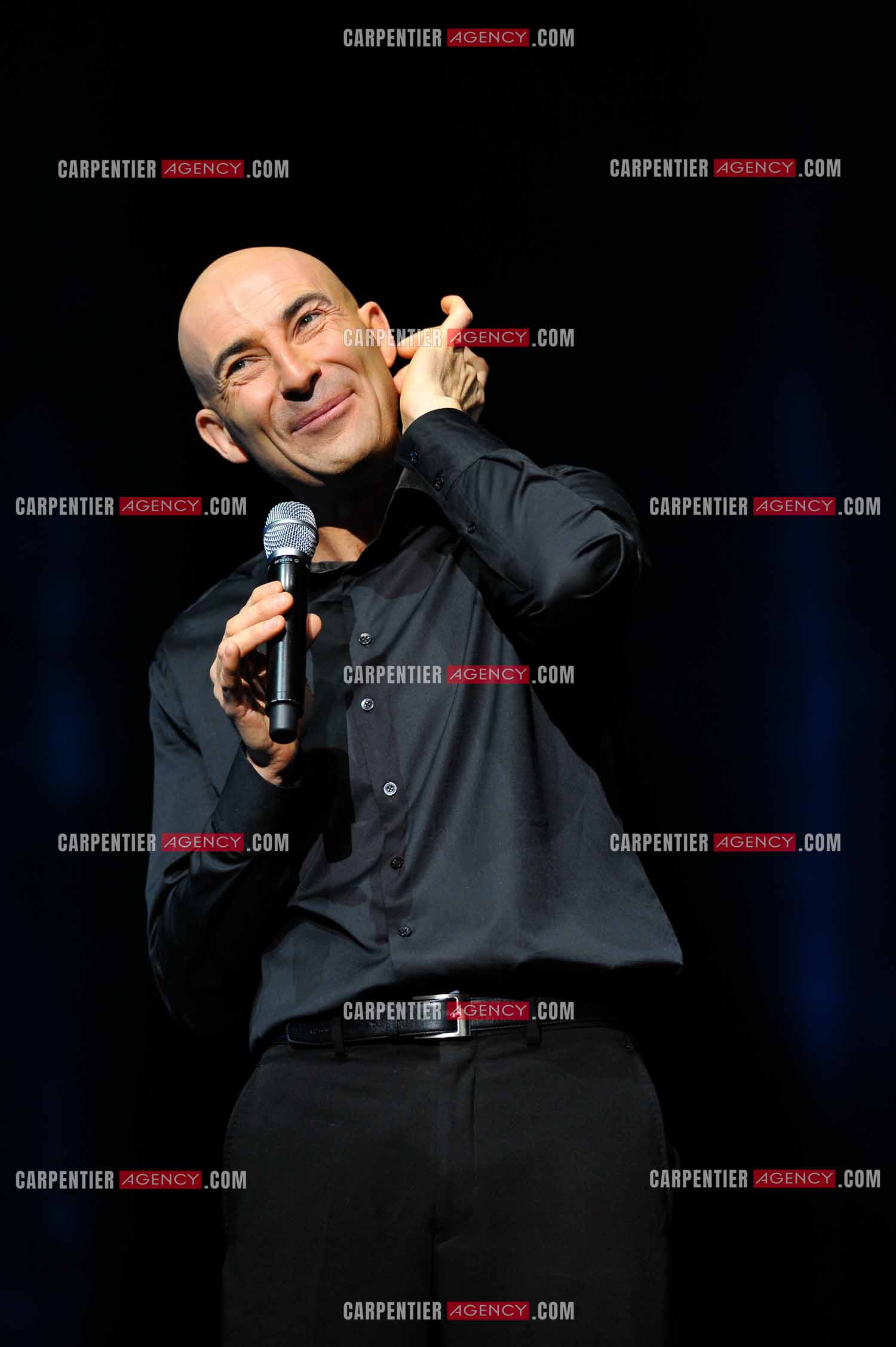 L'humoriste Nicolas Canteloup au Zenith de Paris en 2010.  ( Exclusif )