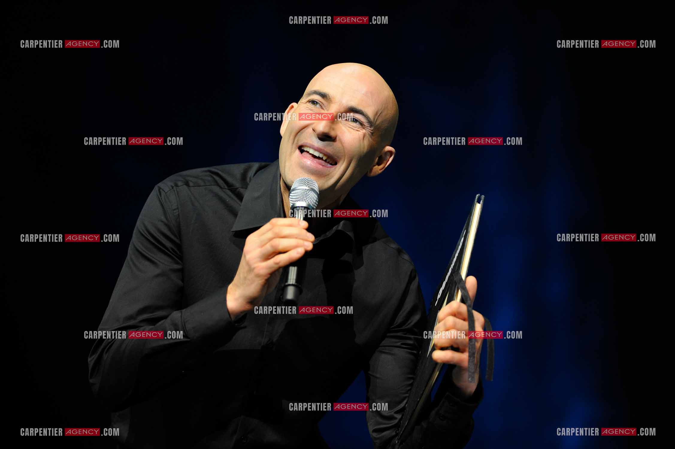 L'humoriste Nicolas Canteloup au Zenith de Paris en 2010.  ( Exclusif )