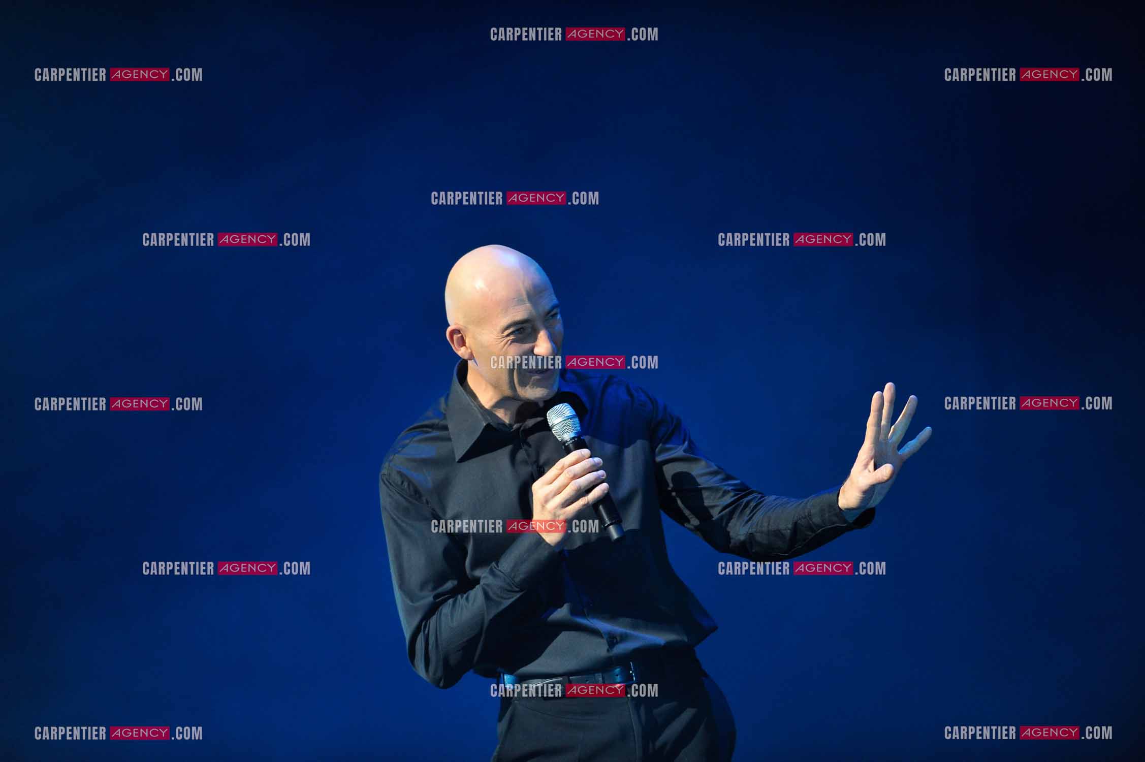 L'humoriste Nicolas Canteloup au Zenith de Paris en 2010.  ( Exclusif )