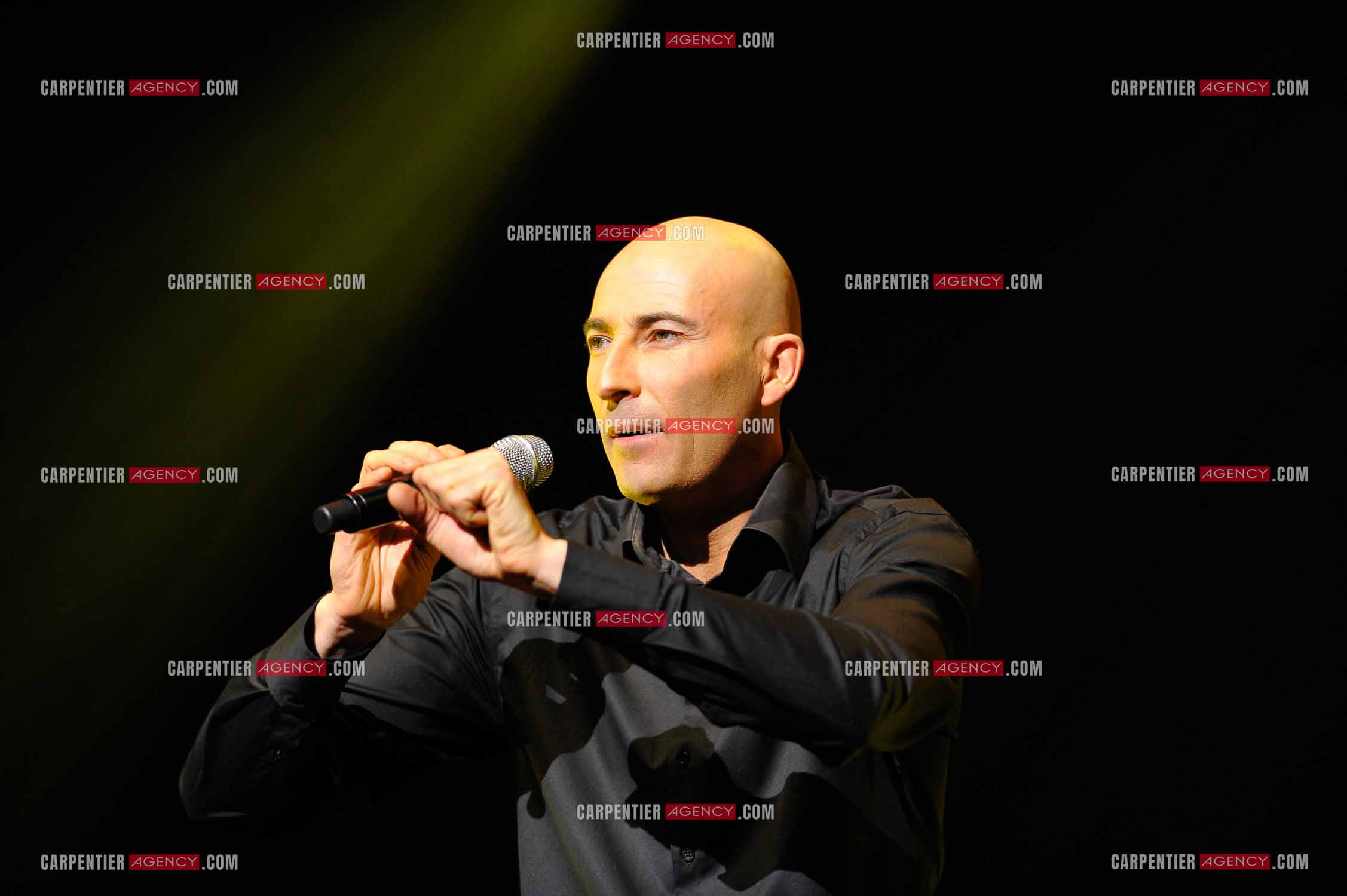 L'humoriste Nicolas Canteloup au Zenith de Paris en 2010.  ( Exclusif )